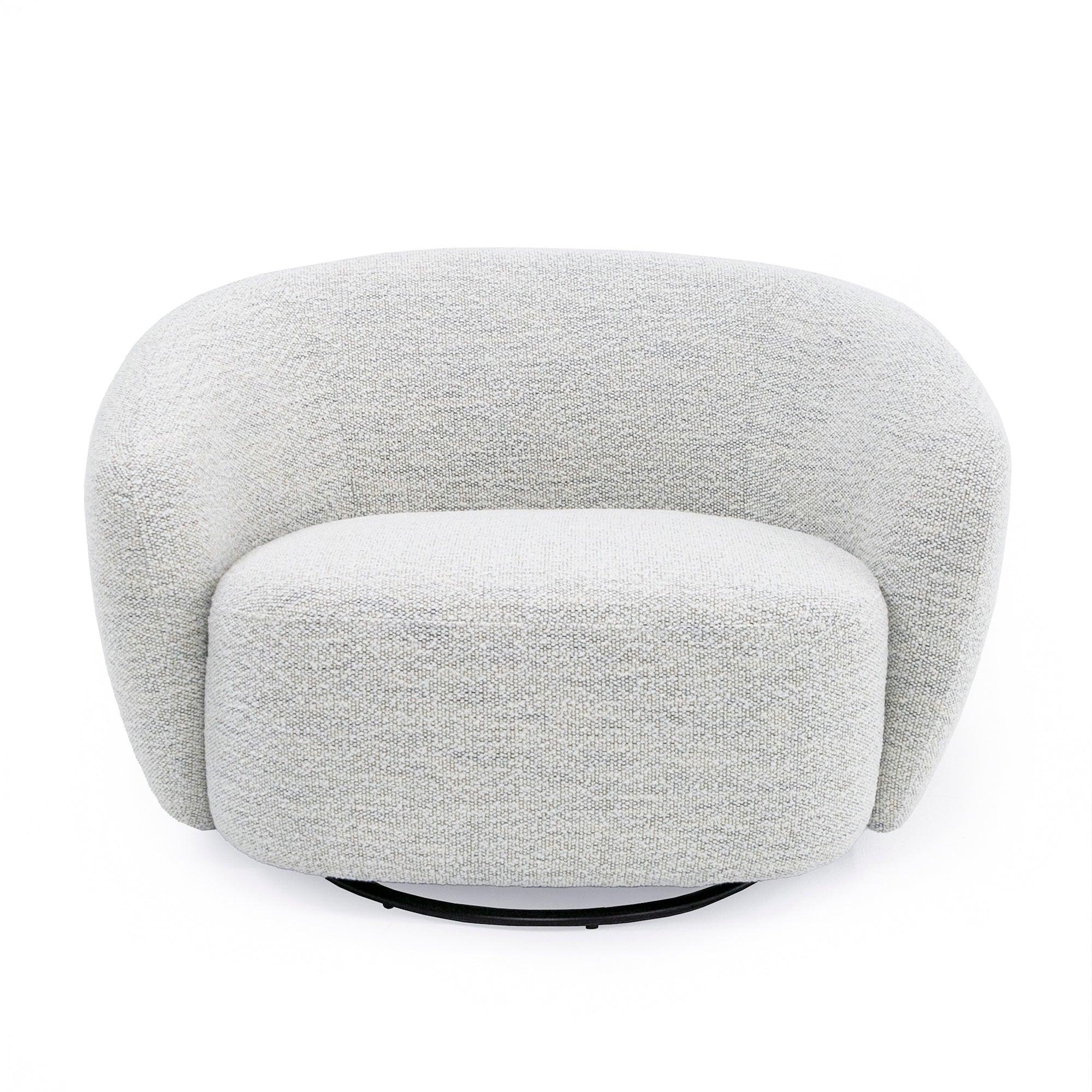 Modrest Omaha Modern Swivel Off Fabric Chair