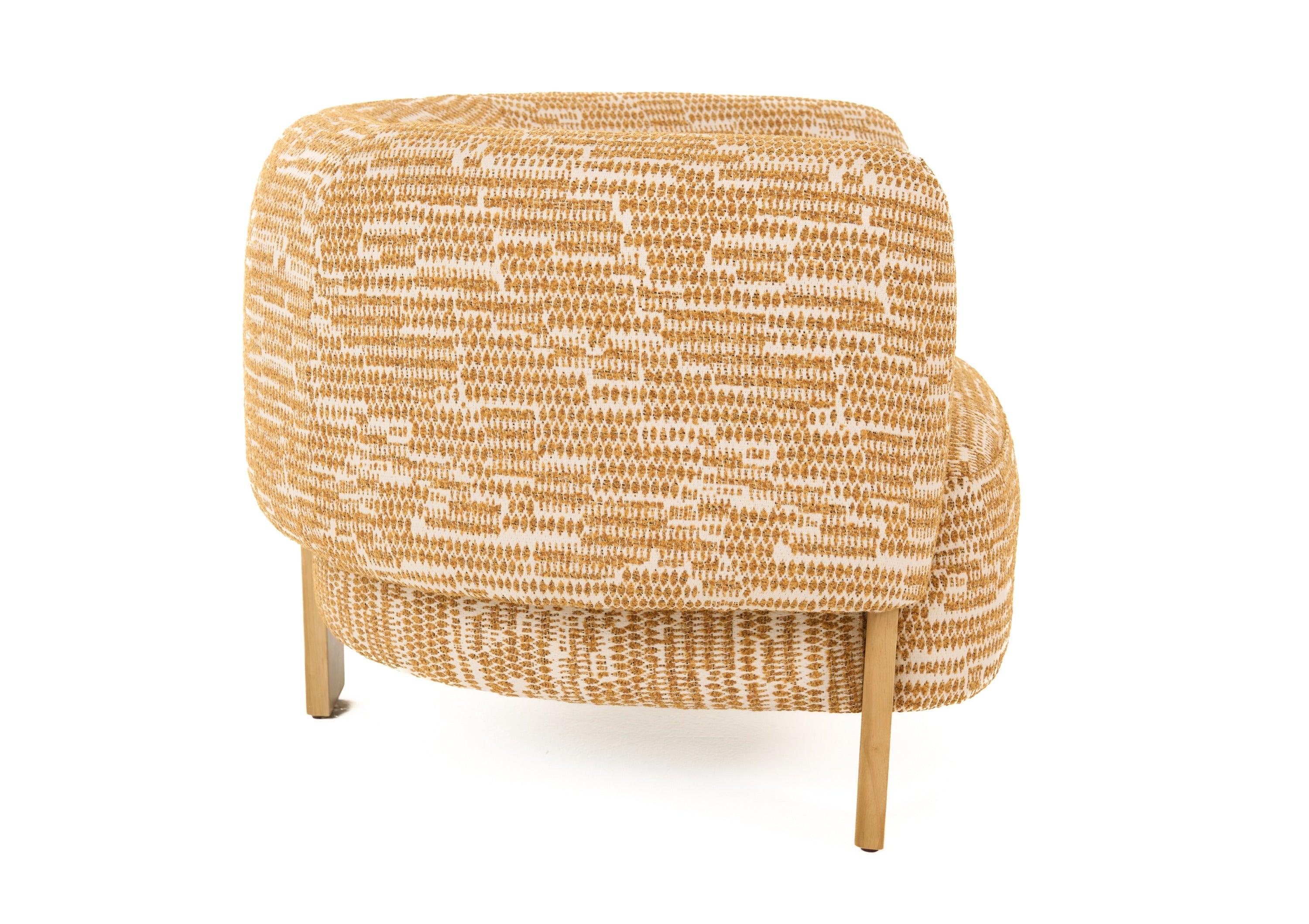 Divani Casa Optima MidCentury Modern Fabric Accent Chair