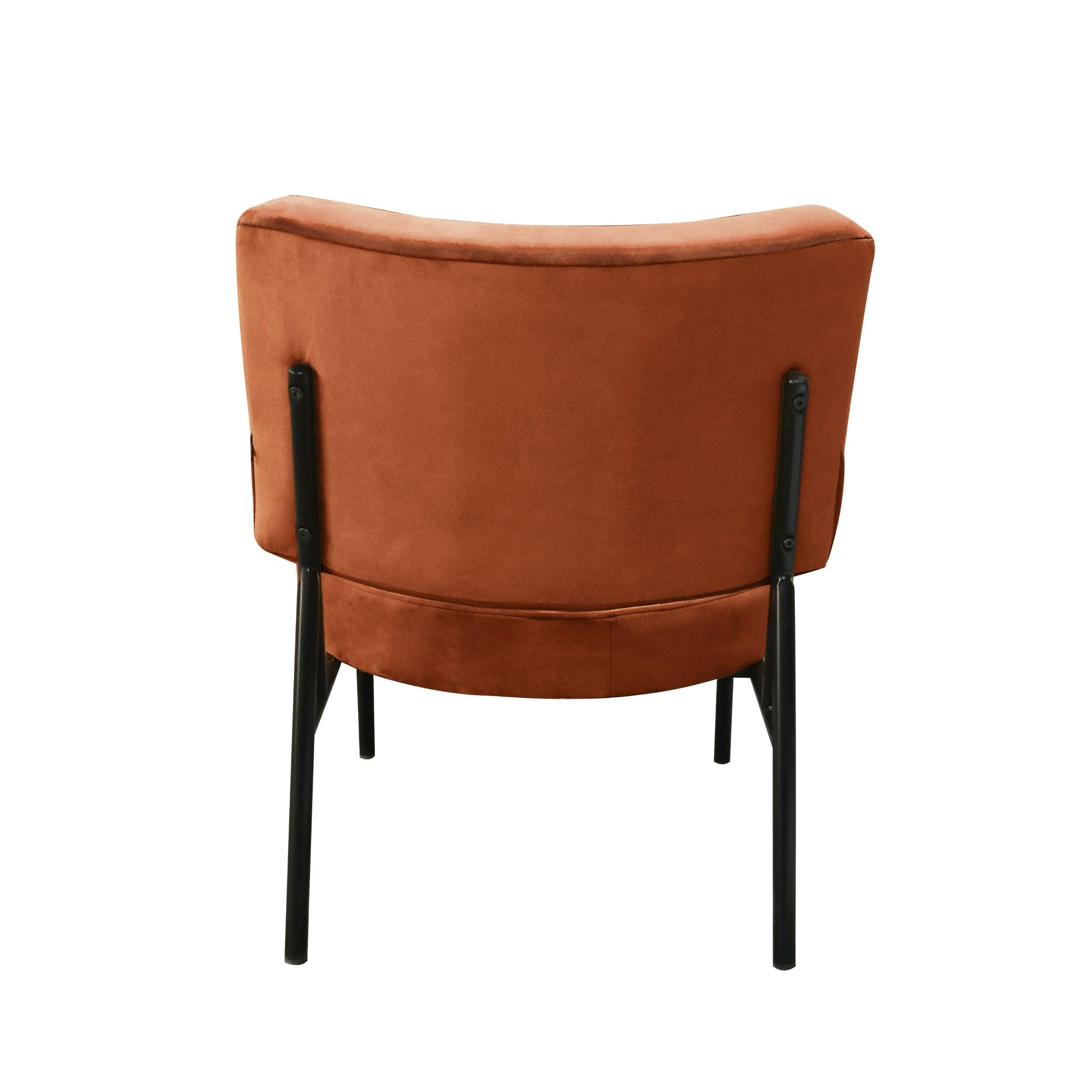 Modrest Sami Modern Velvet Accent Chair