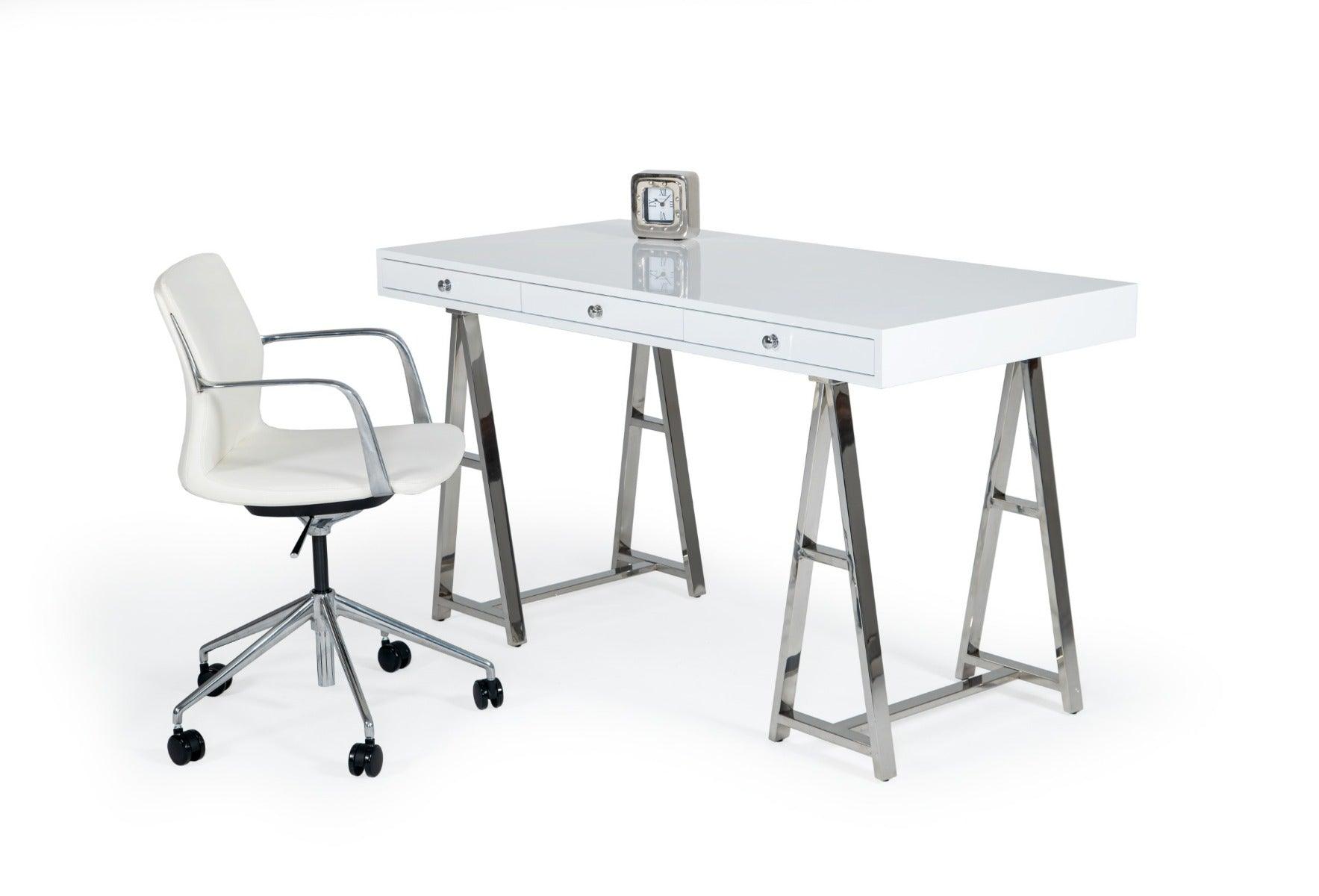 Modrest Ostrow Stainless Steel Desk