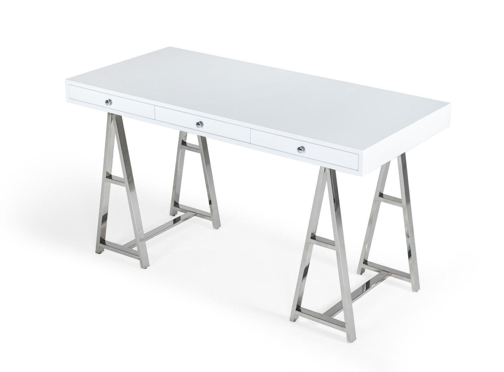 Modrest Ostrow Stainless Steel Desk