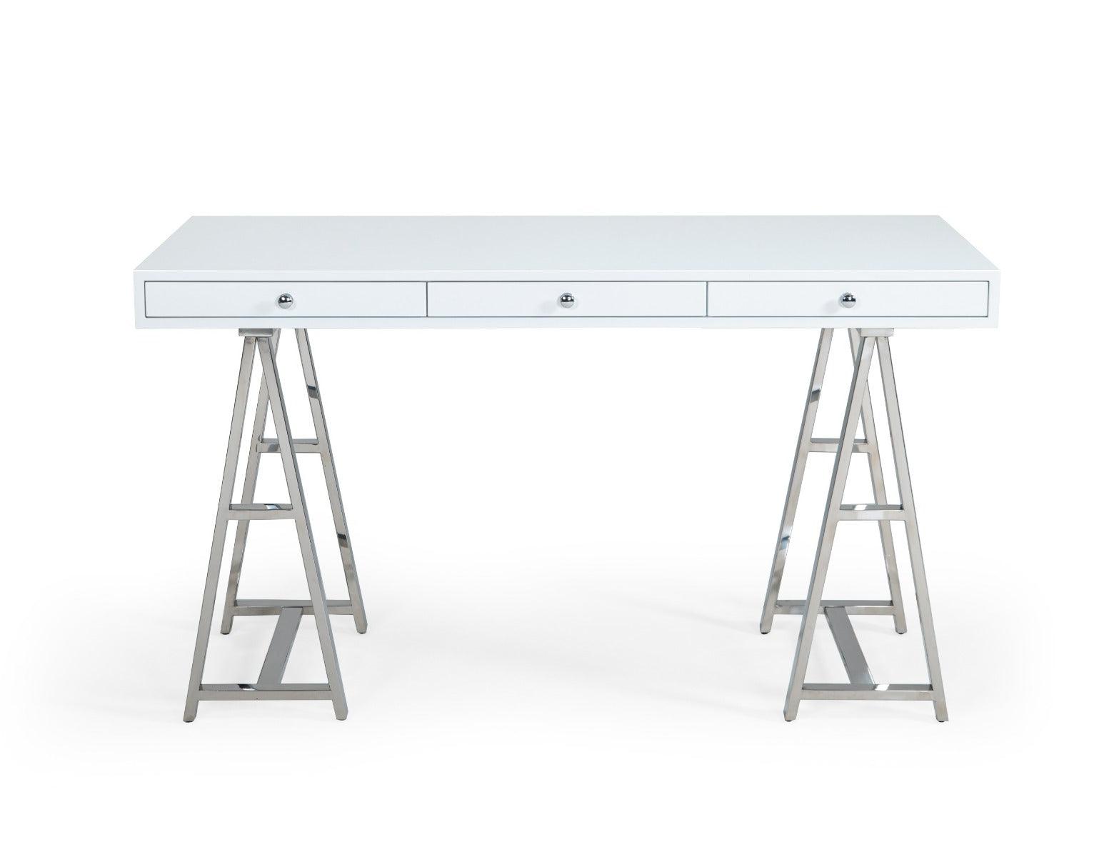 Modrest Ostrow Stainless Steel Desk