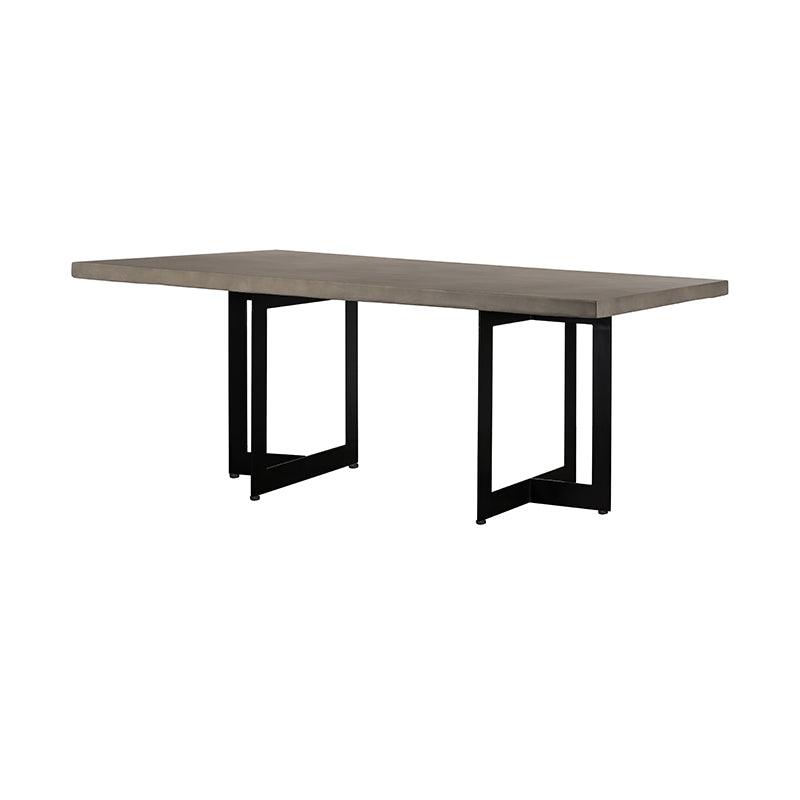 Modrest Sharon Modern Concrete Metal Dining Table