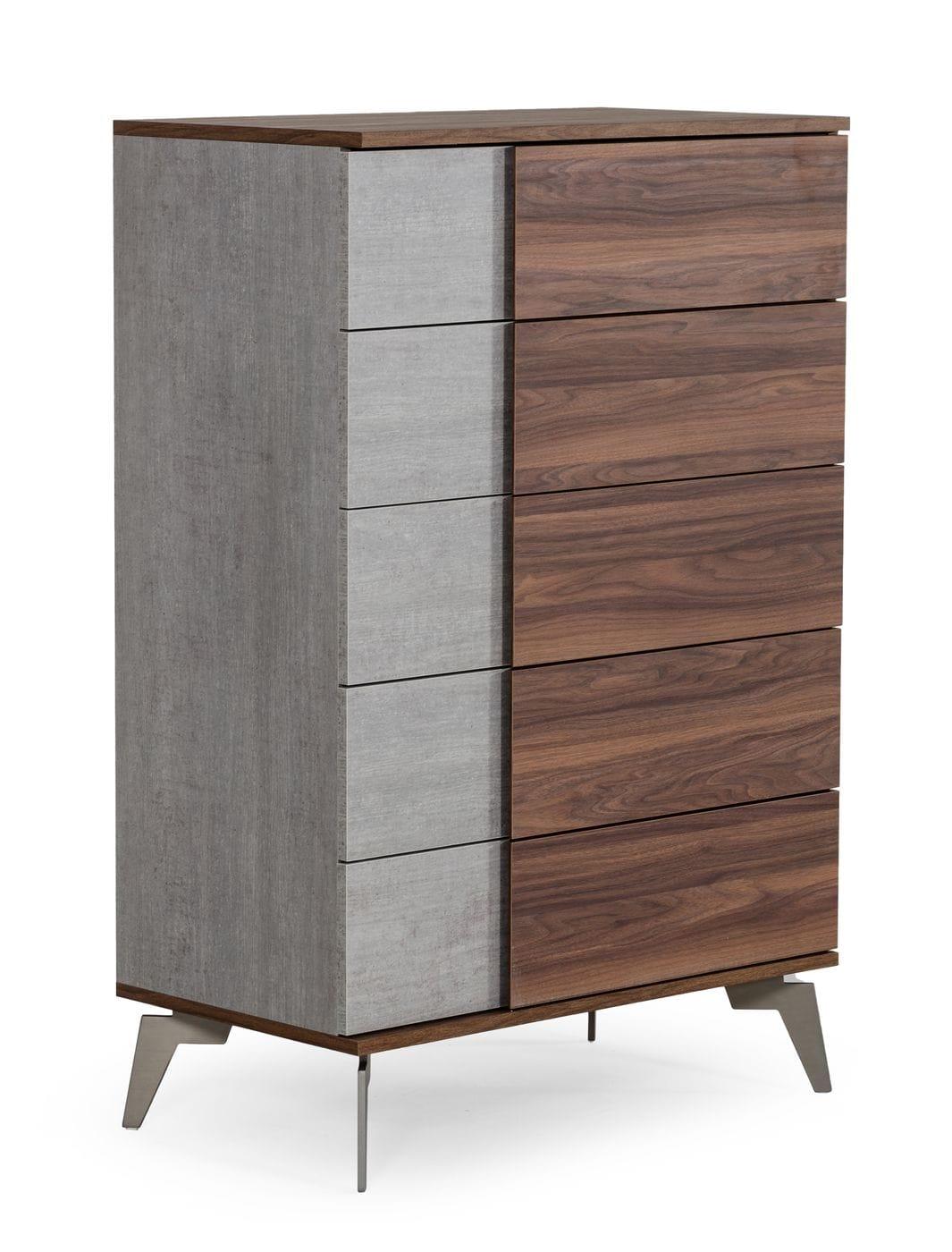 Nova Domus Palermo Italian Modern Faux Concrete Chest