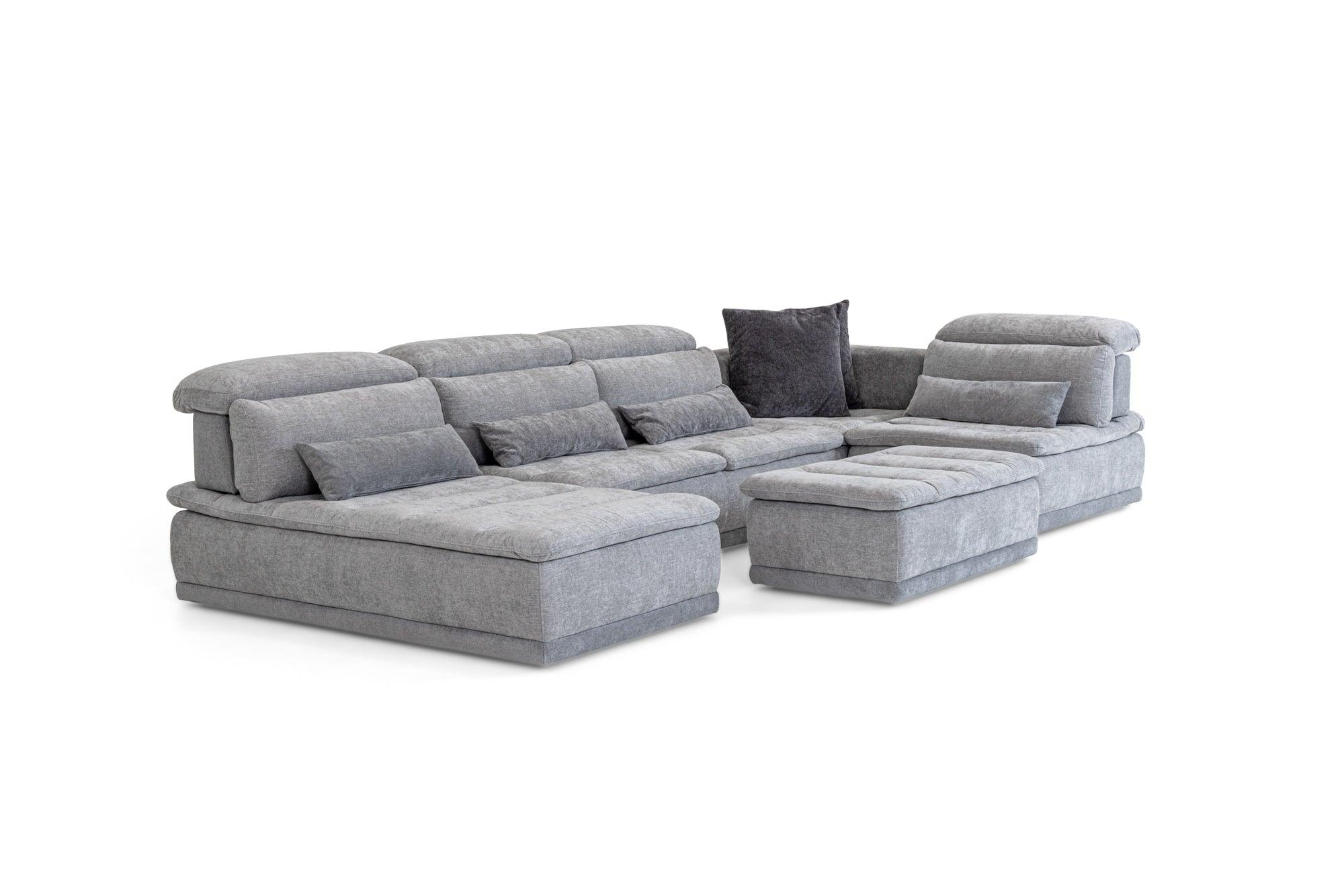 David Ferrari Panorama Italian Modern Fabric Modular Sectional Sofa