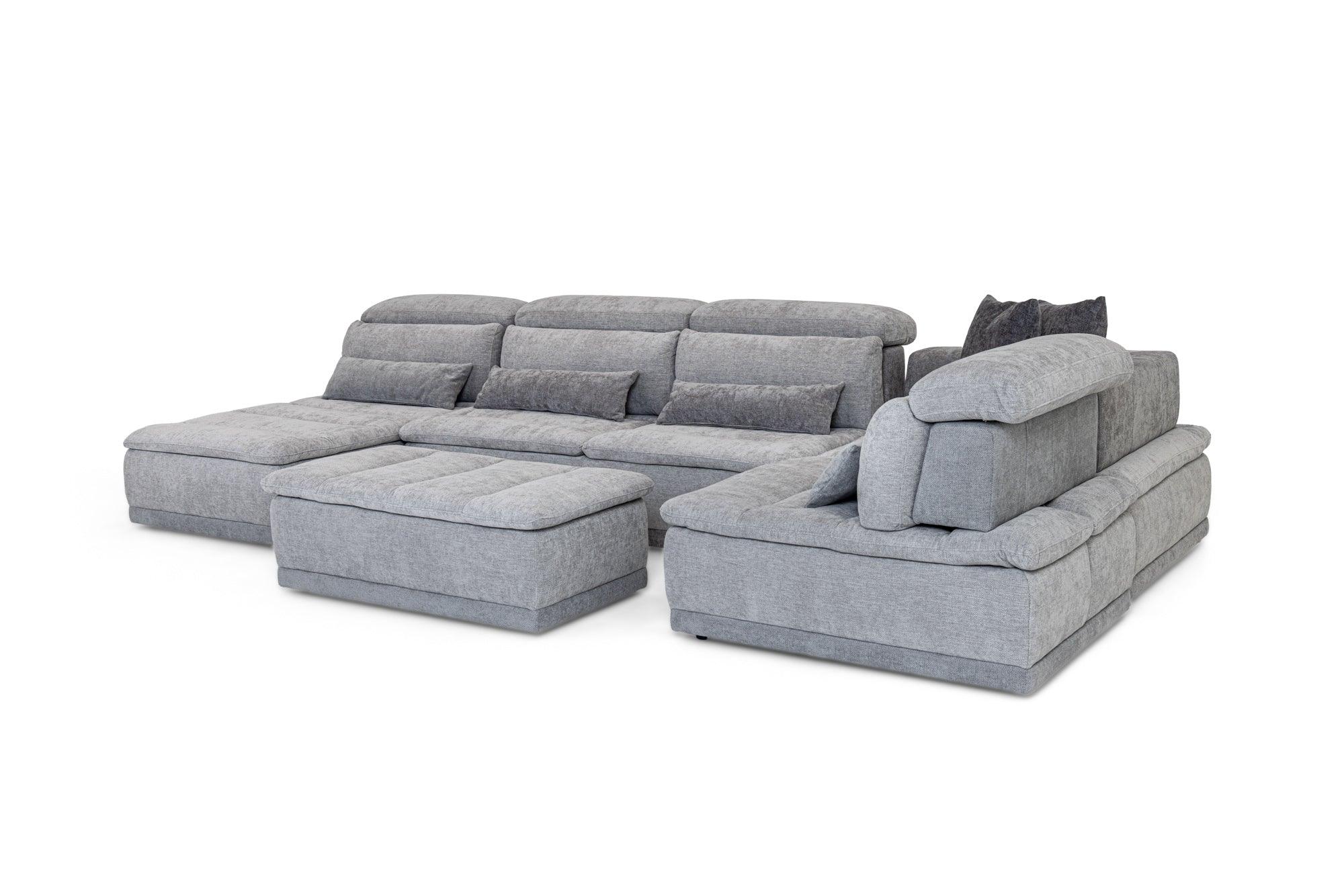 David Ferrari Panorama Italian Modern Fabric Modular Sectional Sofa