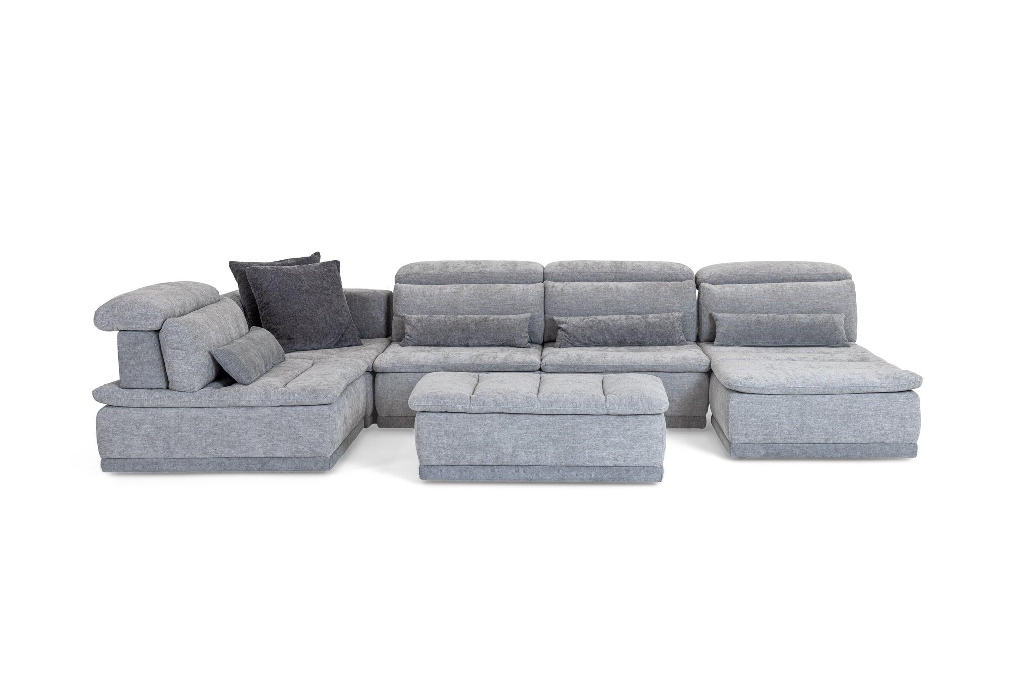 David Ferrari Panorama Italian Modern Fabric Modular Sectional Sofa