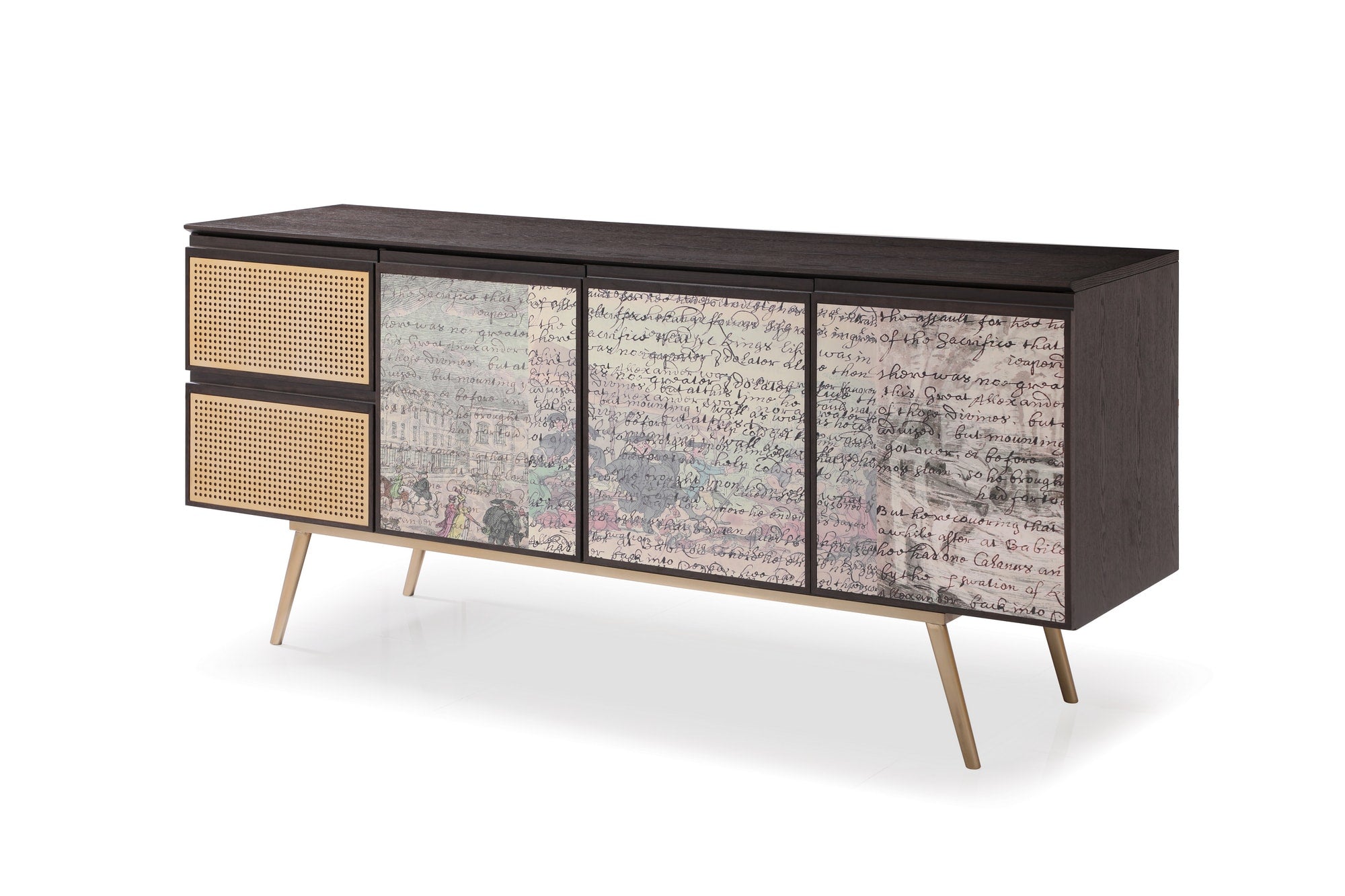 Modrest Phelan Modern Smoked Ash Buffet