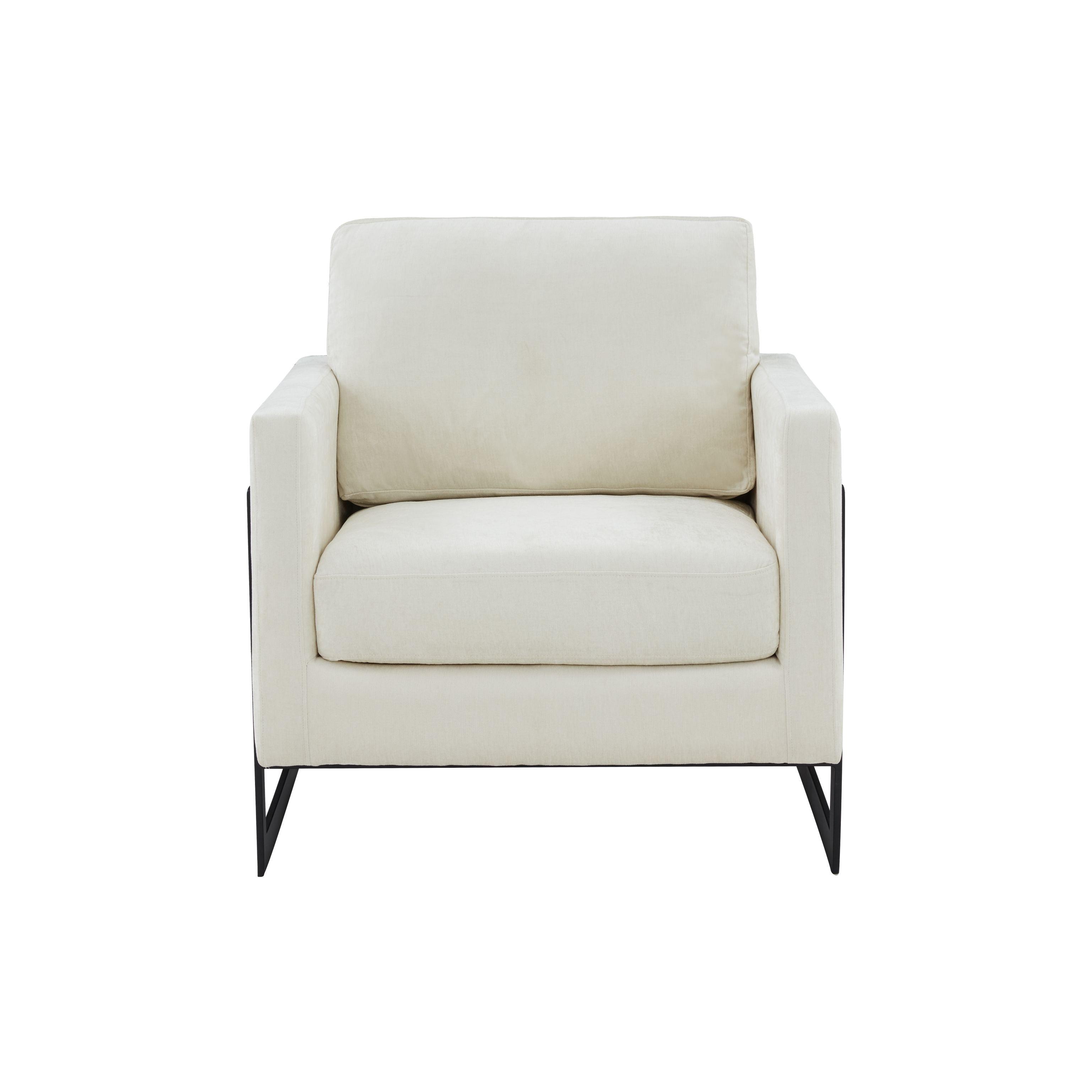 Modrest Prince Contemporary Fabric Accent Chair