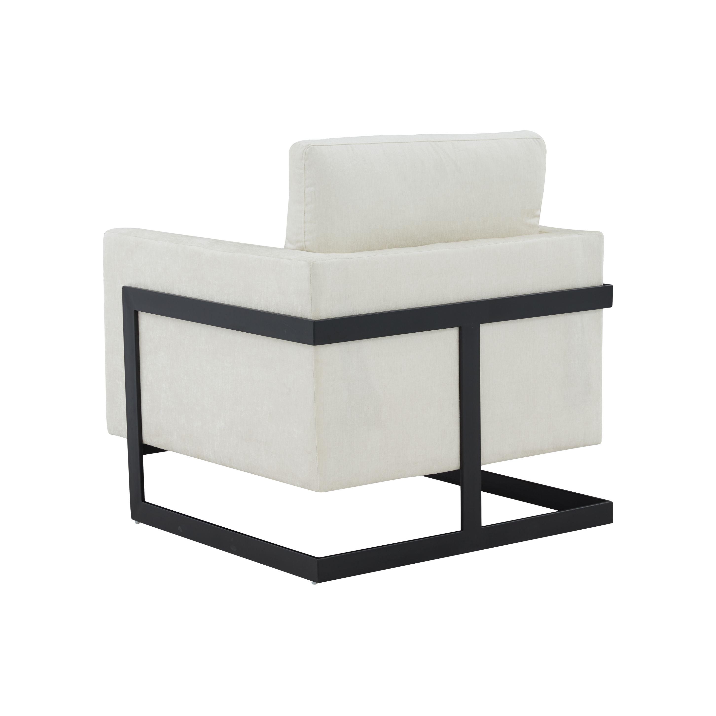 Modrest Prince Contemporary Fabric Accent Chair