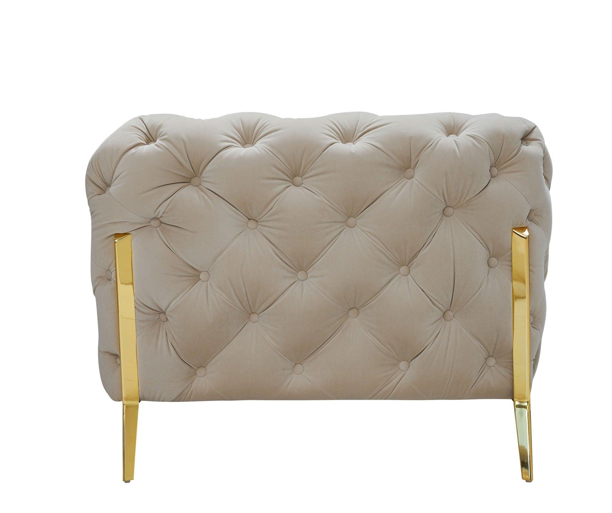 Divani Casa Quincey Transitional Velvet Chair