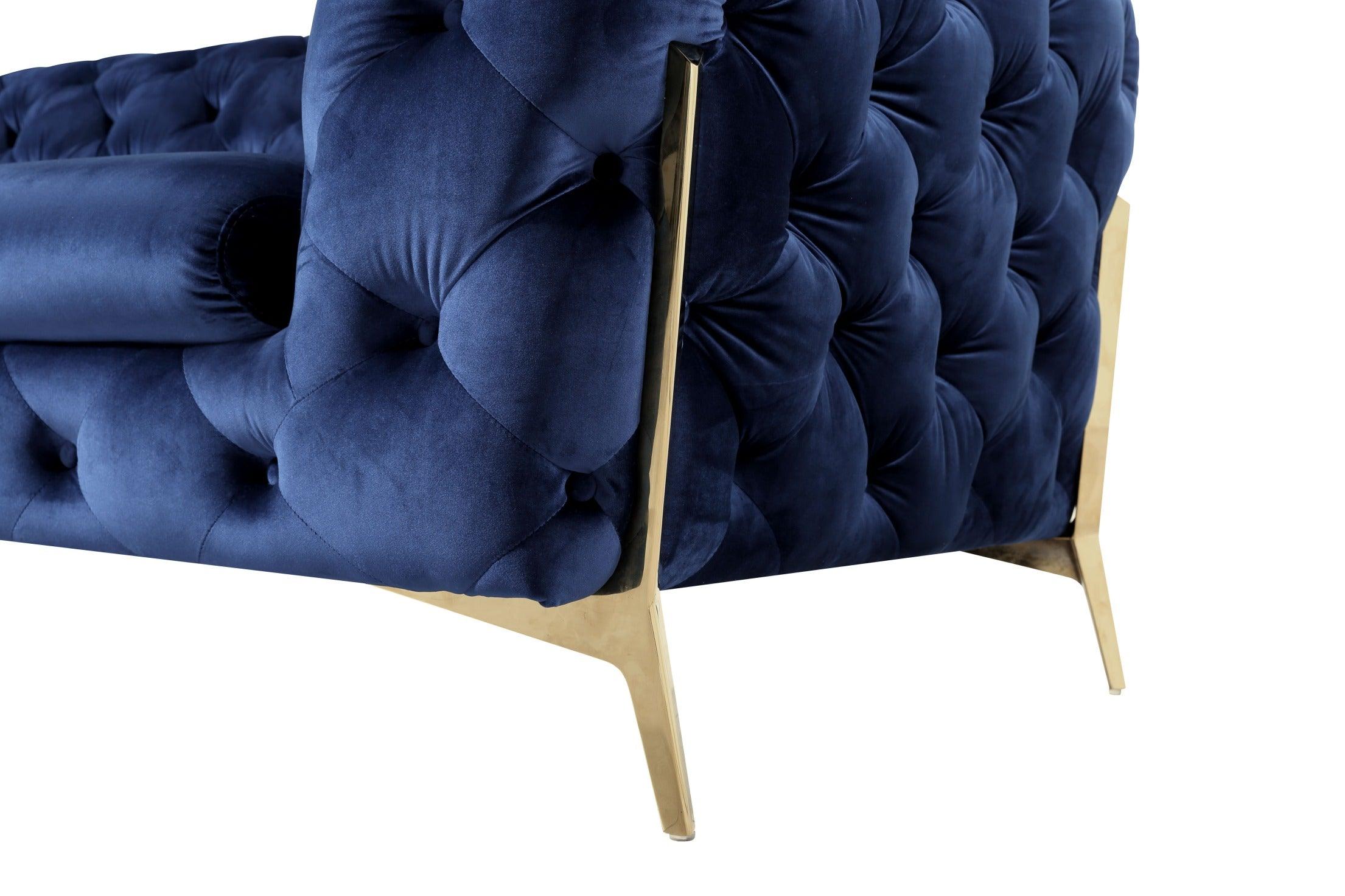 Divani Casa Quincey Transitional Velvet Chair