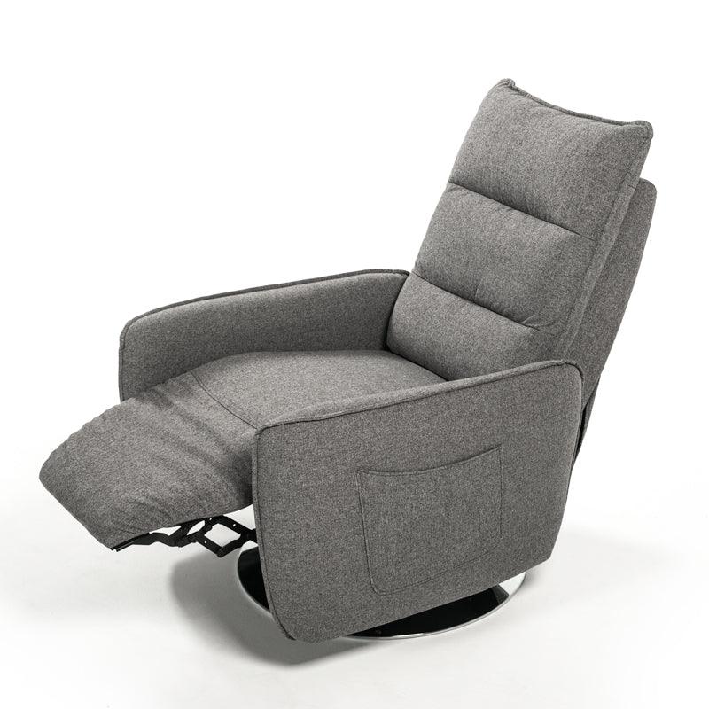 Divani Casa Fairfax Modern Fabric Recliner Chair