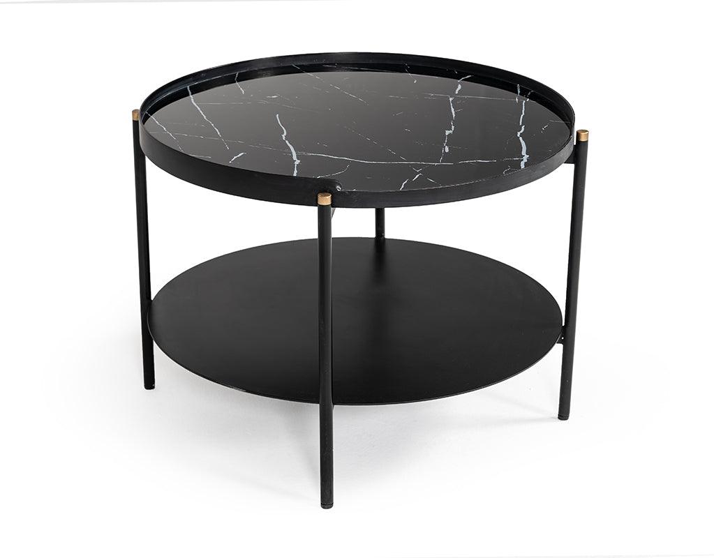 Modrest Randal Modern Round Metal Coffee Table