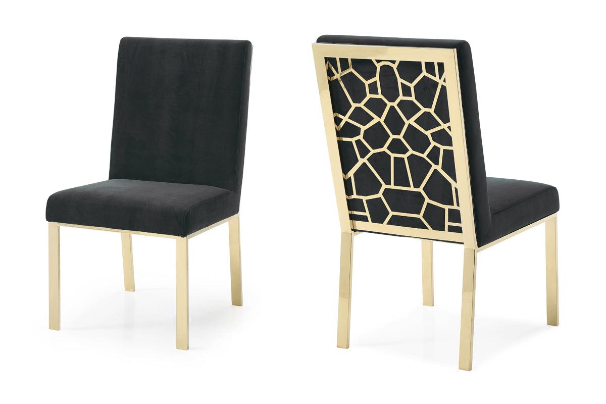 Modrest Reba Modern Velvet Dining Chair (Set of 2)