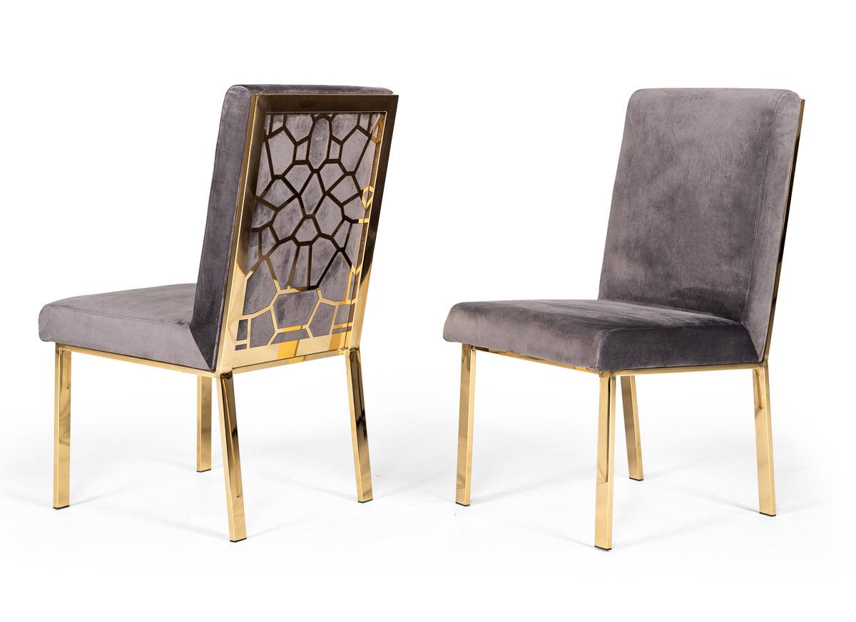 Modrest Reba Modern Velvet Dining Chair (Set of 2)