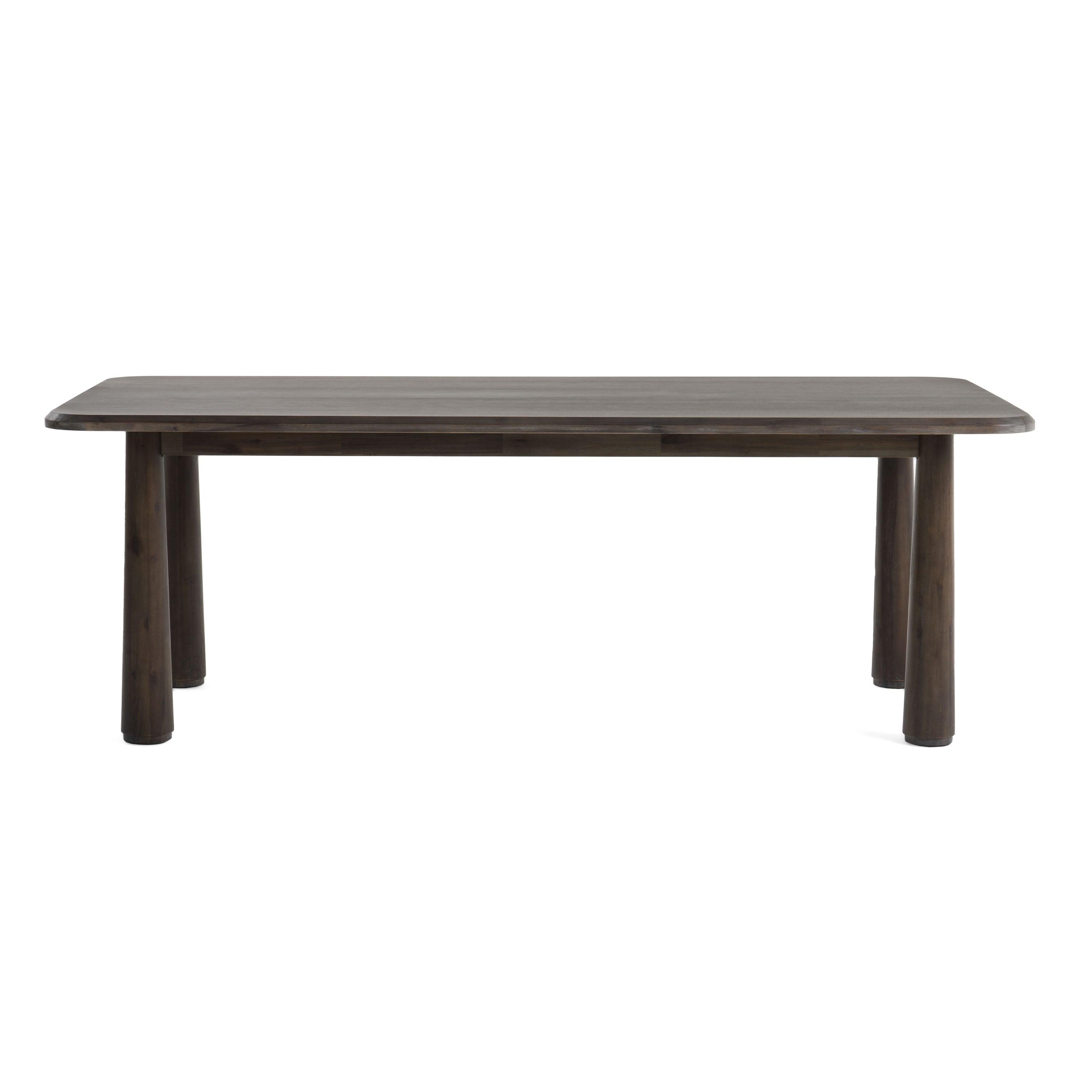 Modrest Rhea Modern 87" Dark Acacia Rectangular Dining Table