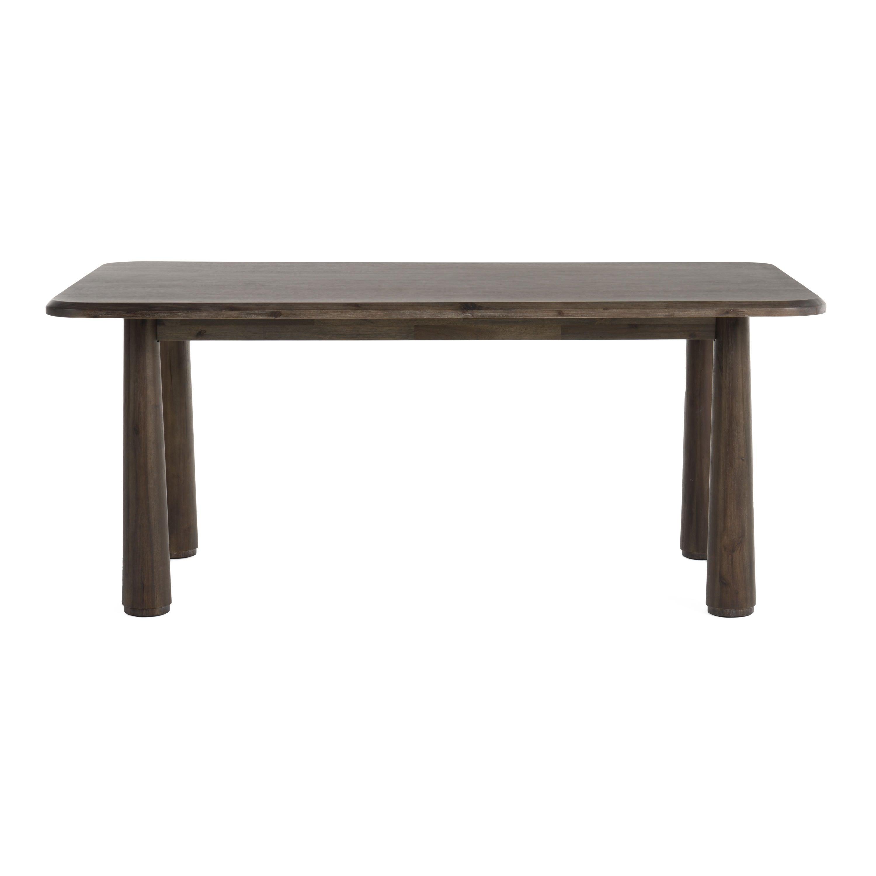 Modrest Rhea Modern 71" Dark Acacia Rectangular Dining Table