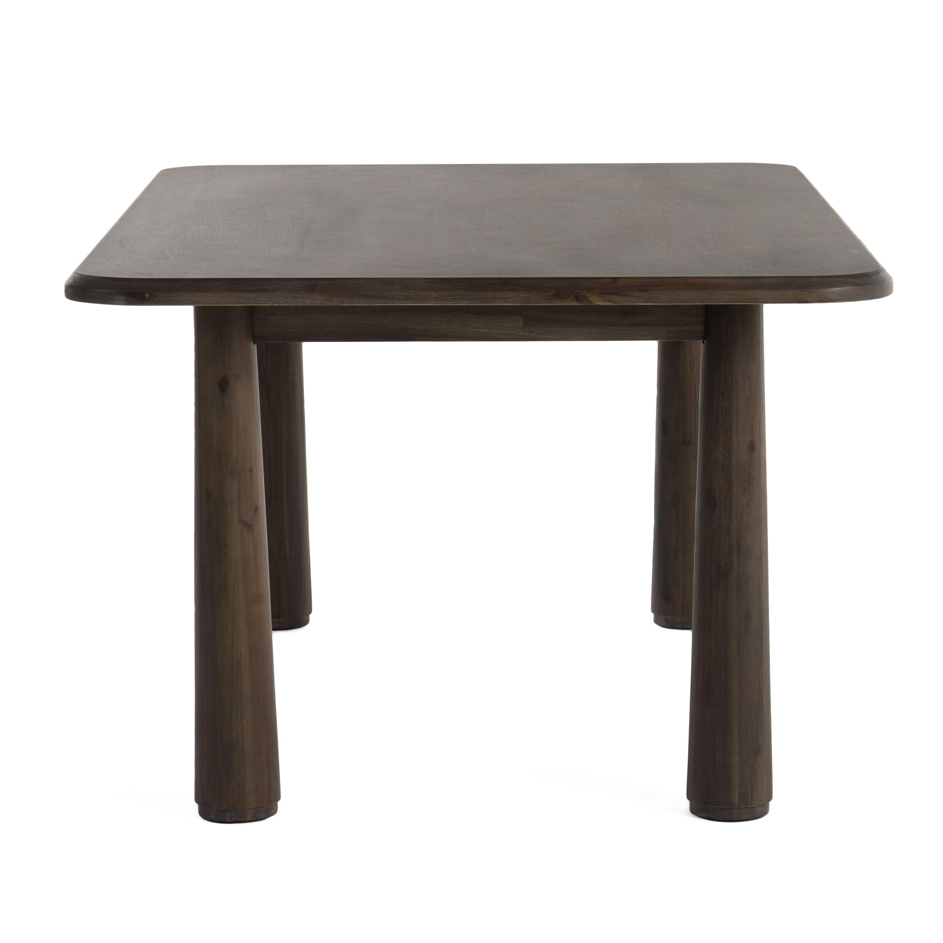 Modrest Rhea Modern 71" Dark Acacia Rectangular Dining Table