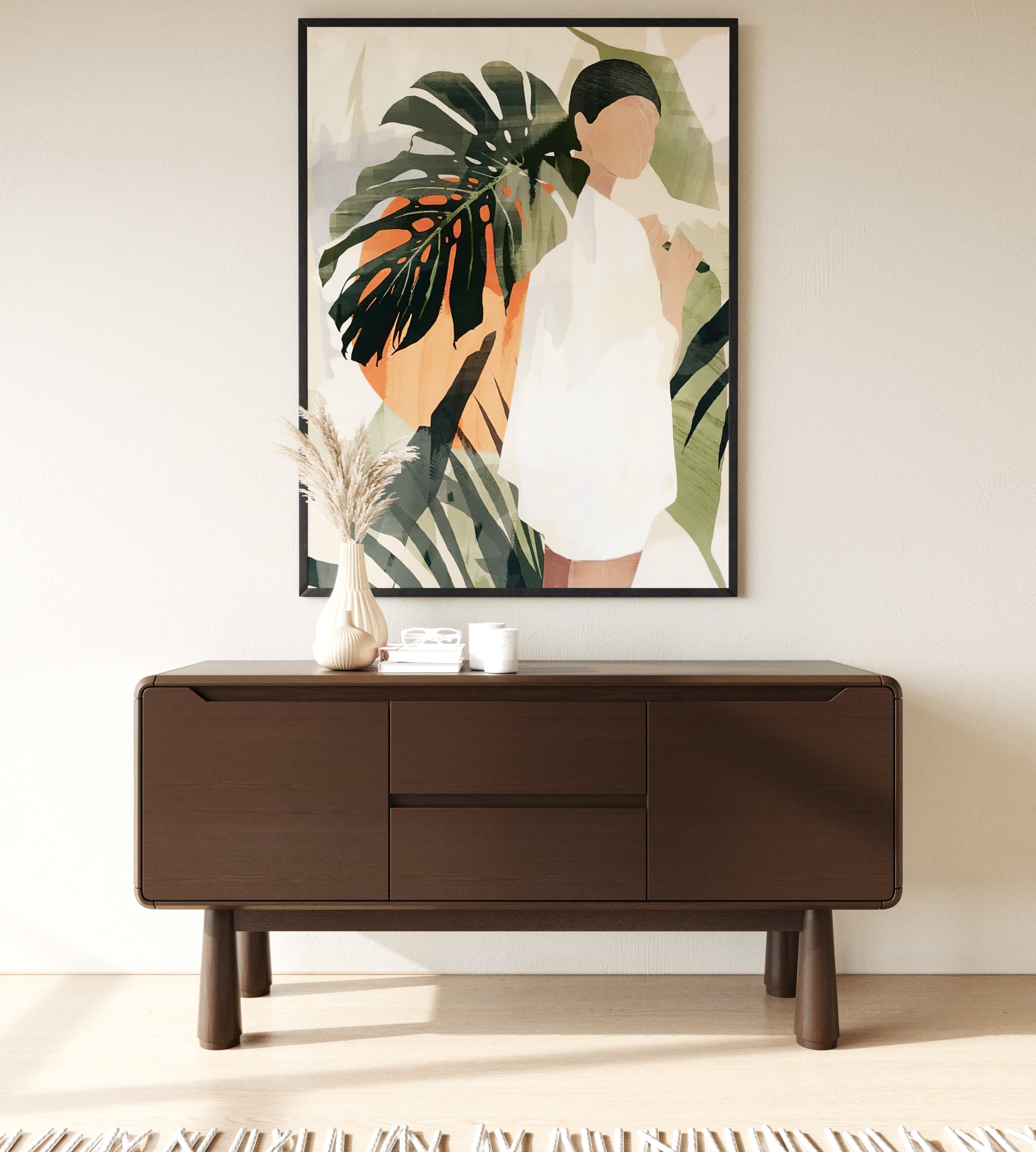 Modrest Rhea Modern Dark Acacia Buffet