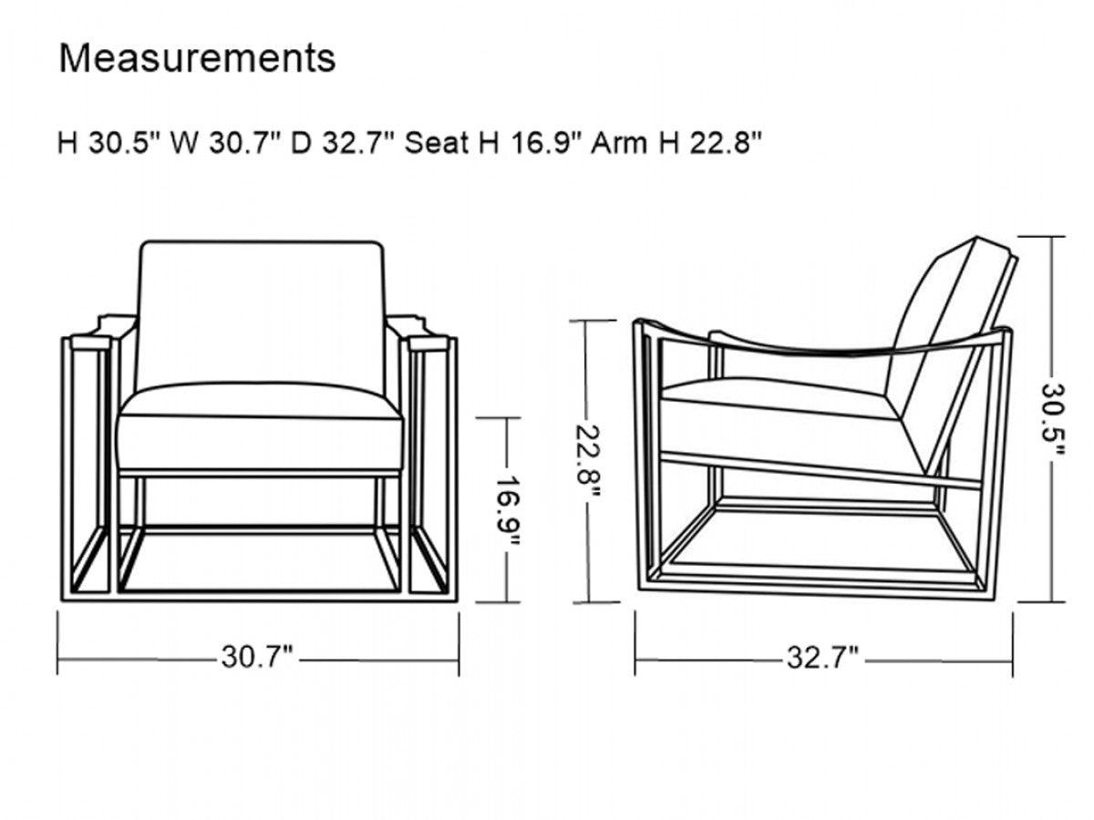 Modrest Larson Modern Leatherette Accent Chair