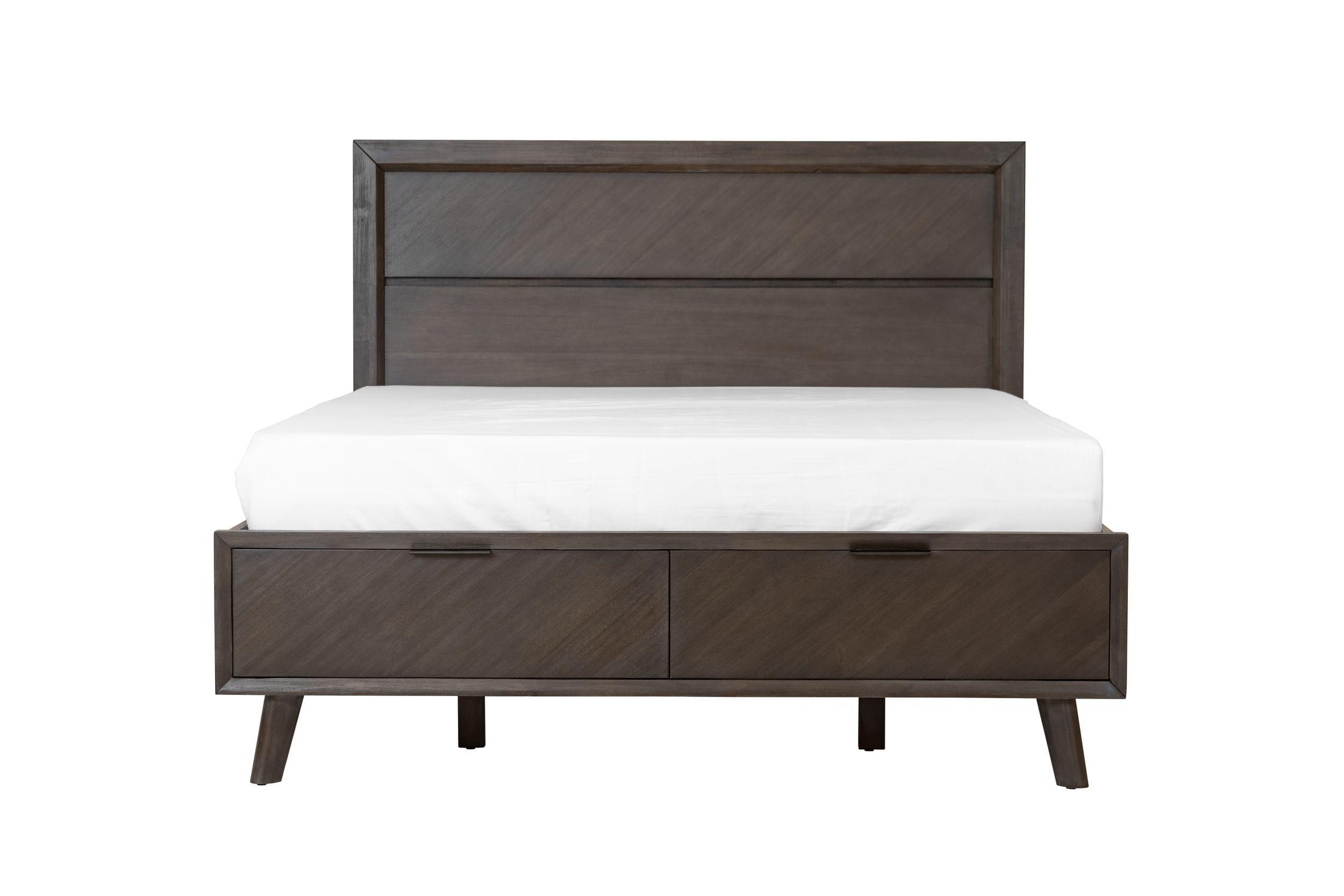 Modrest Roger Midcentury Acacia Bed