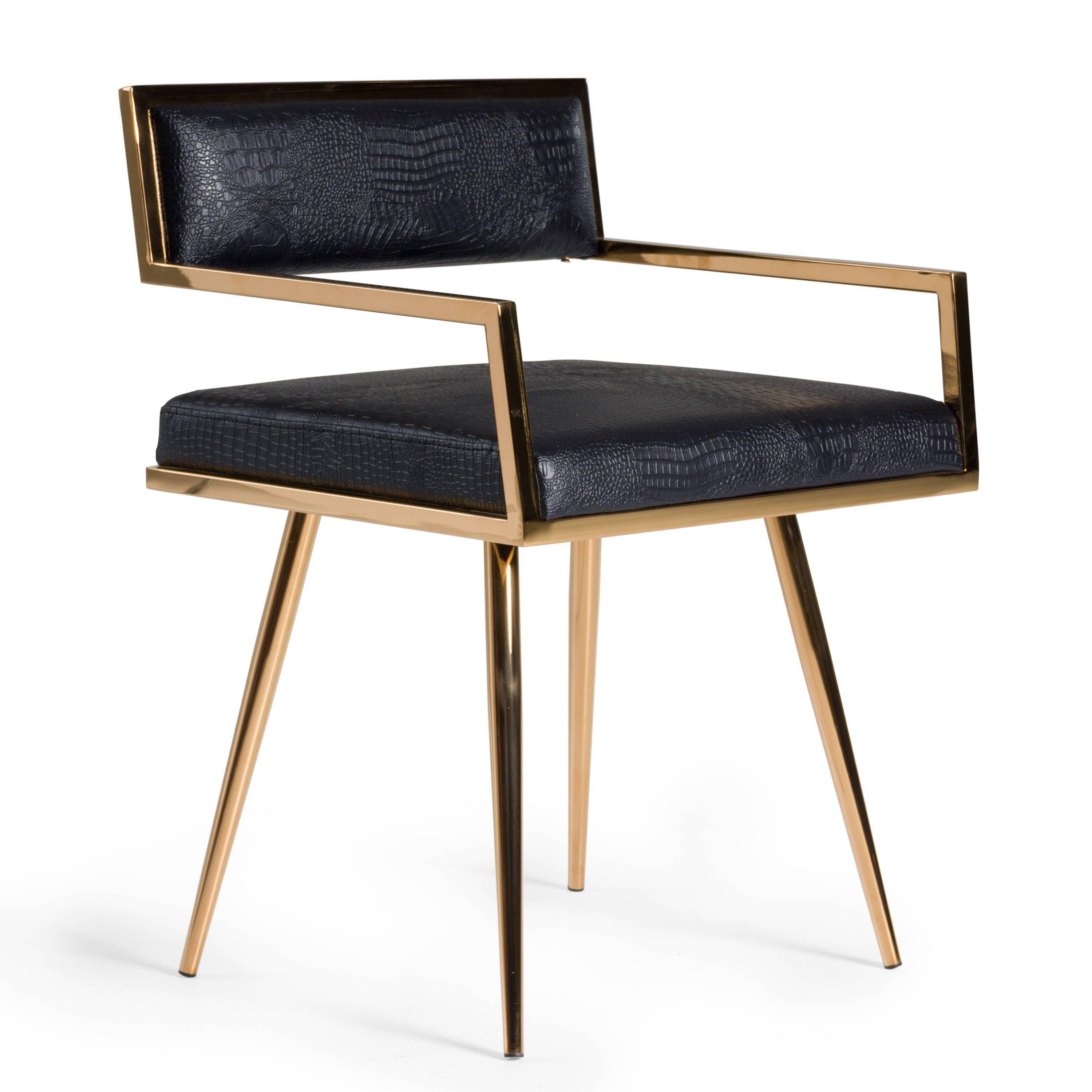 Modrest Rosario Modern Rosegold Dining Chair