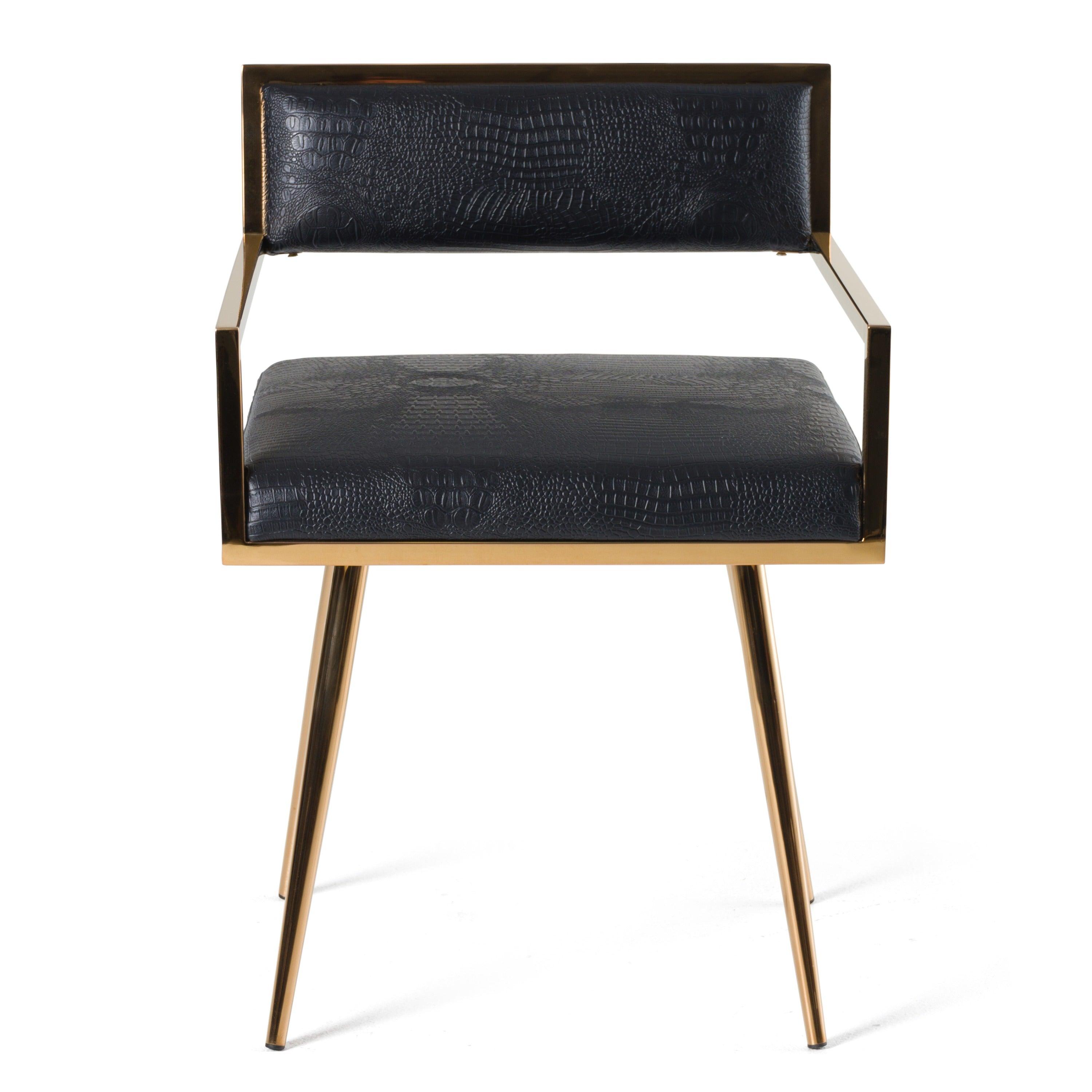 Modrest Rosario Modern Rosegold Dining Chair