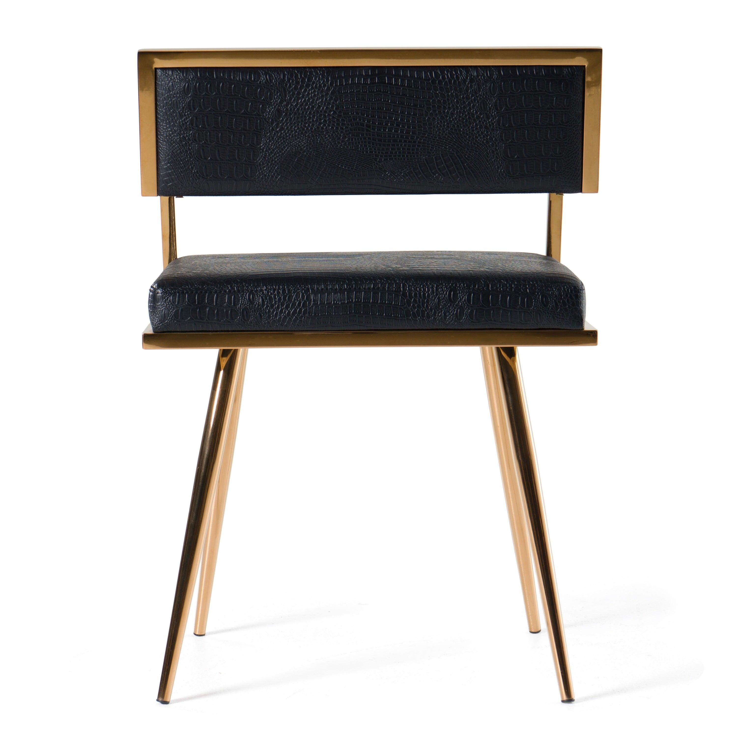 Modrest Rosario Modern Rosegold Dining Chair