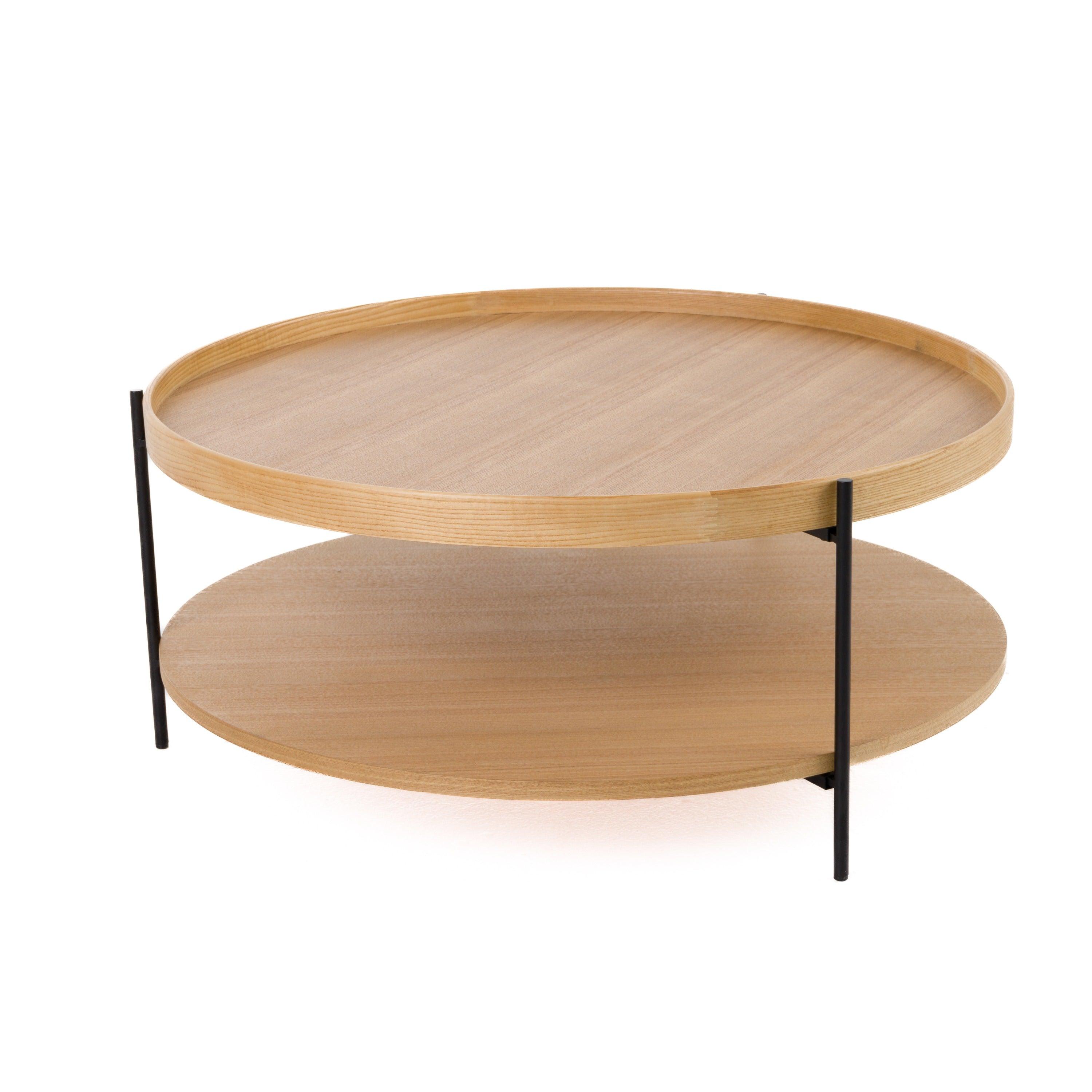 Modrest Savoy Modern Natural Ash Large Coffee Table