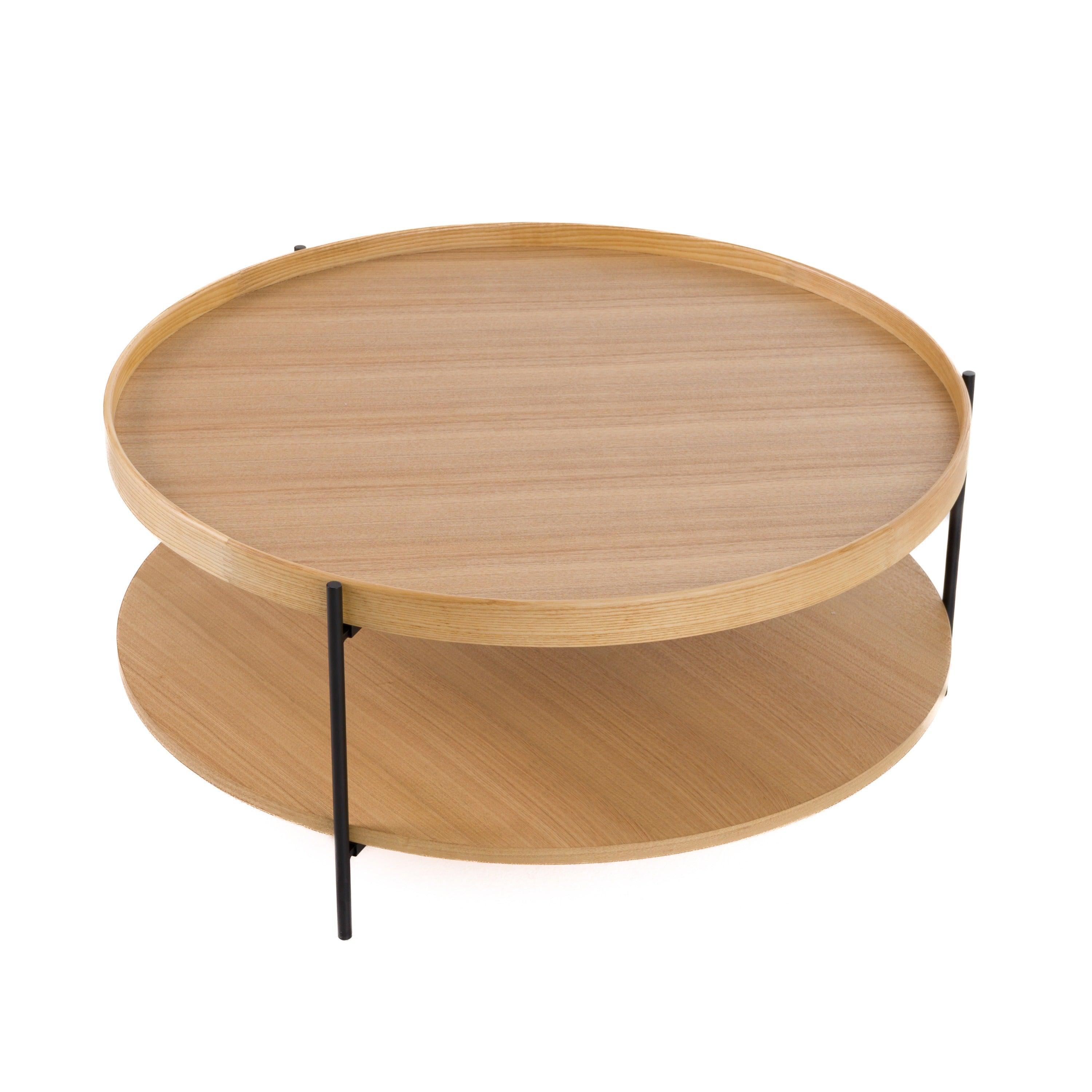 Modrest Savoy Modern Natural Ash Large Coffee Table