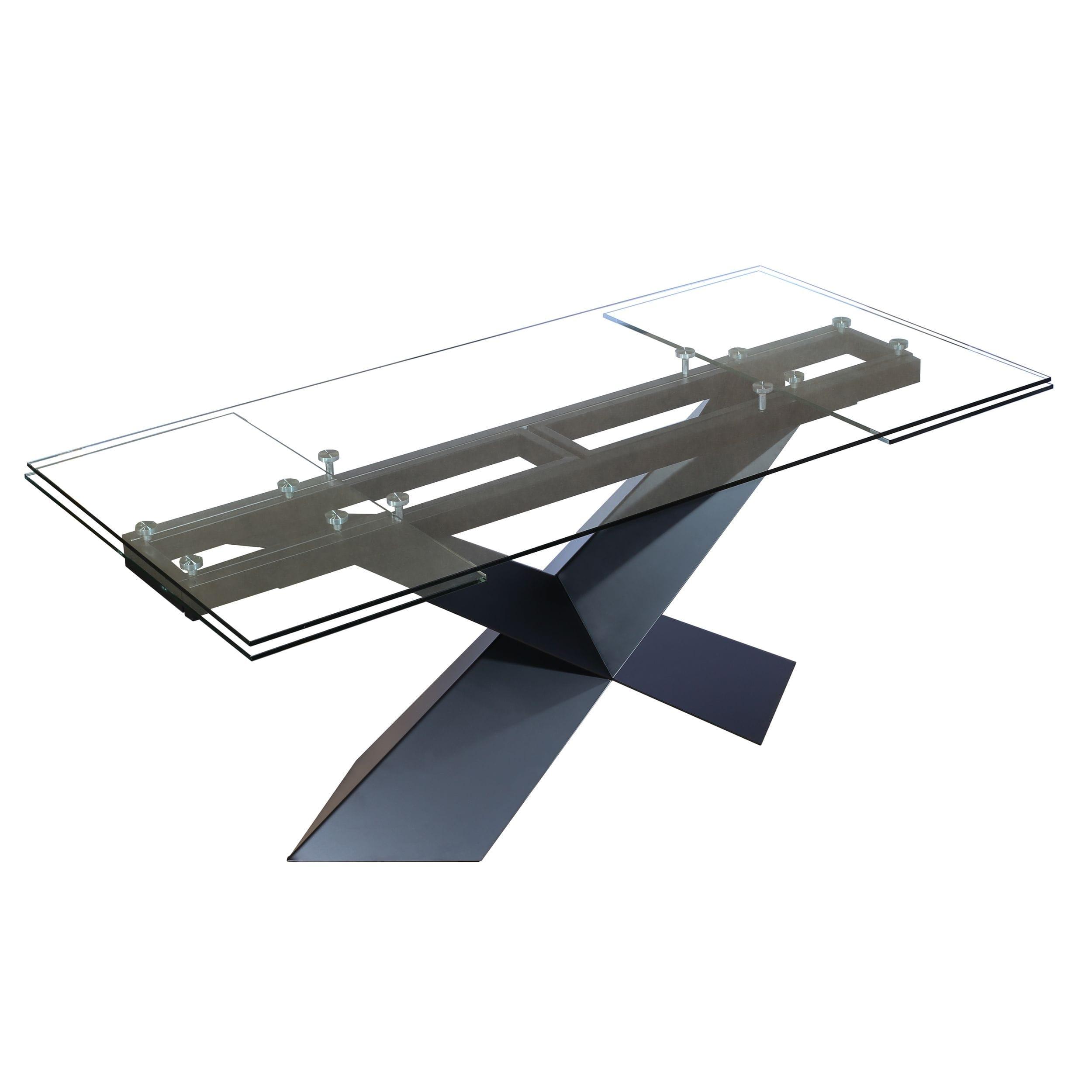 Modrest Scott Modern Extendable Glass Dining Table