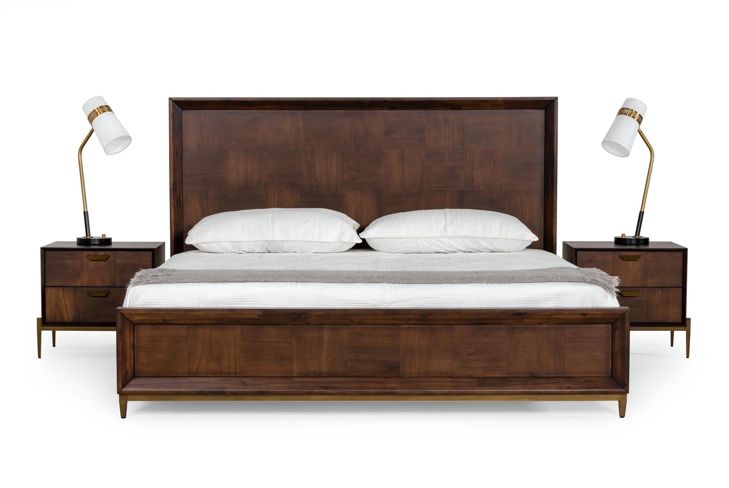 Modrest Shane Modern Acacia Bed