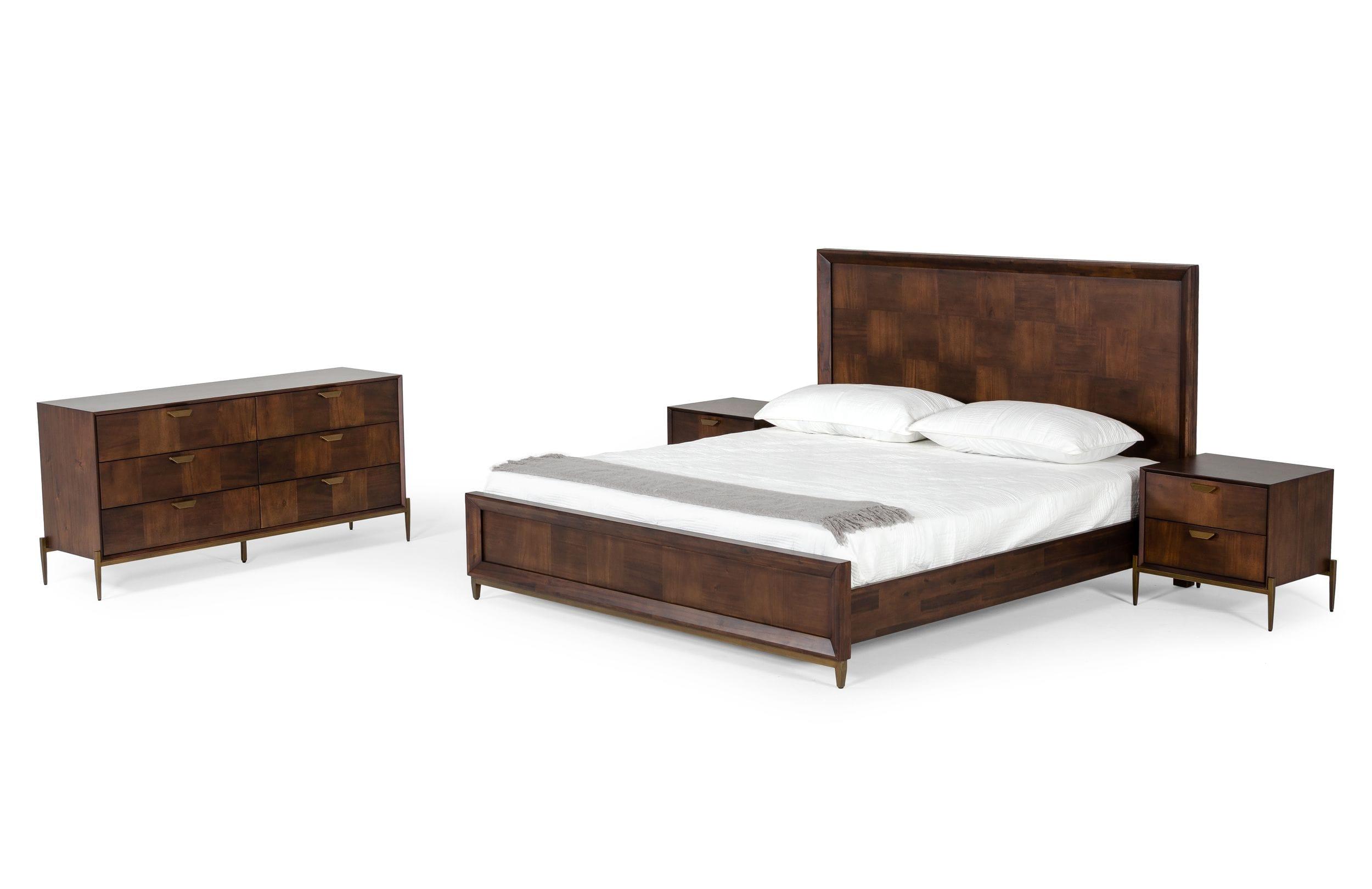 Modrest Shane Modern Acacia Bed