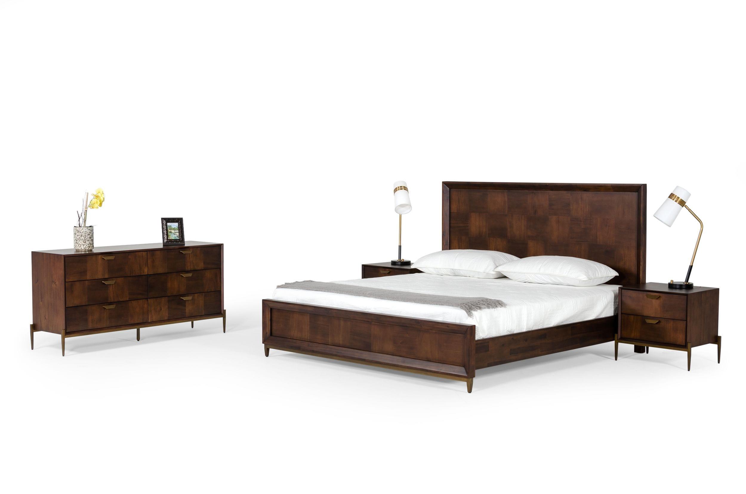 Modrest Shane Modern Acacia Bed