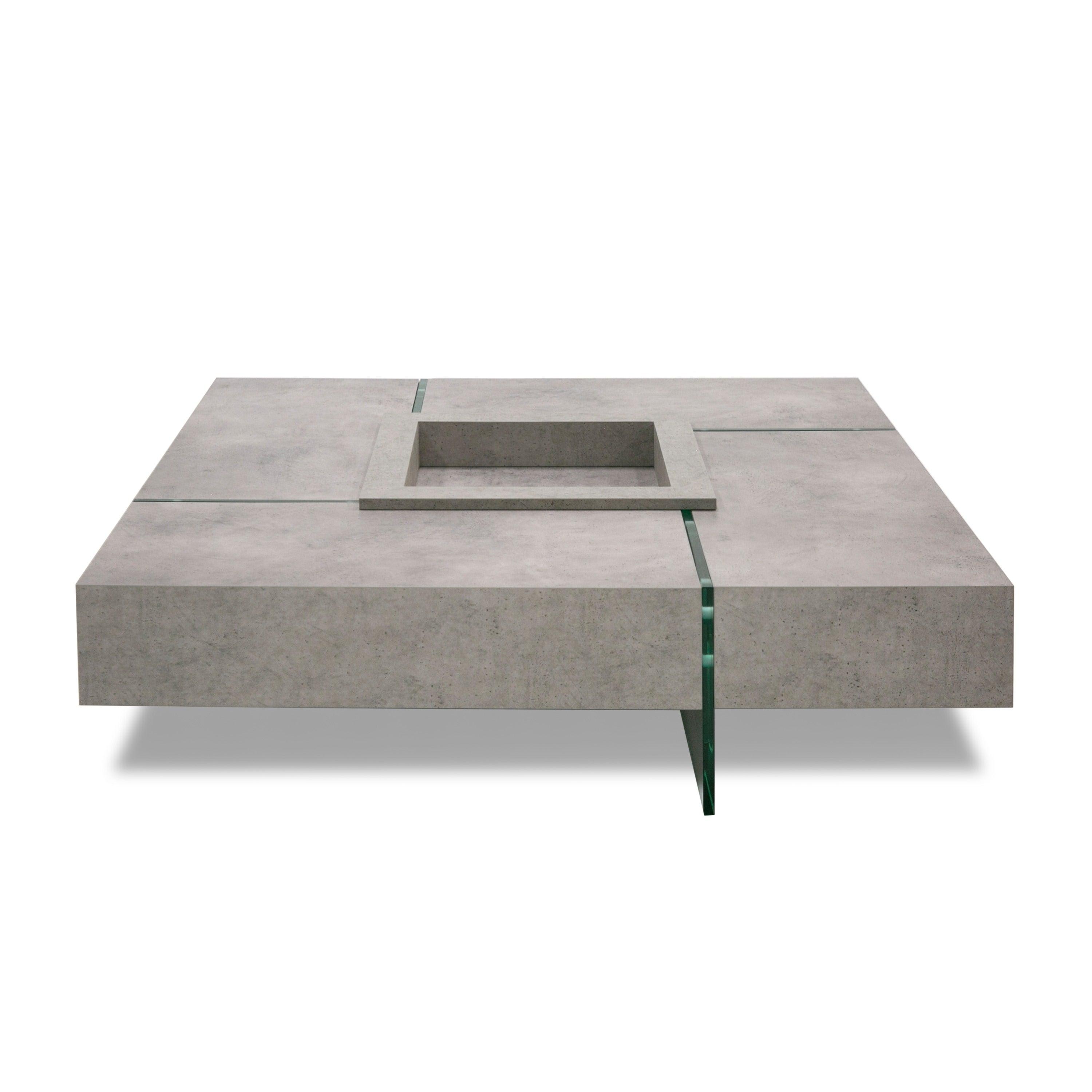 Modrest Shauna Modern Faux Concrete Floating Coffee Table