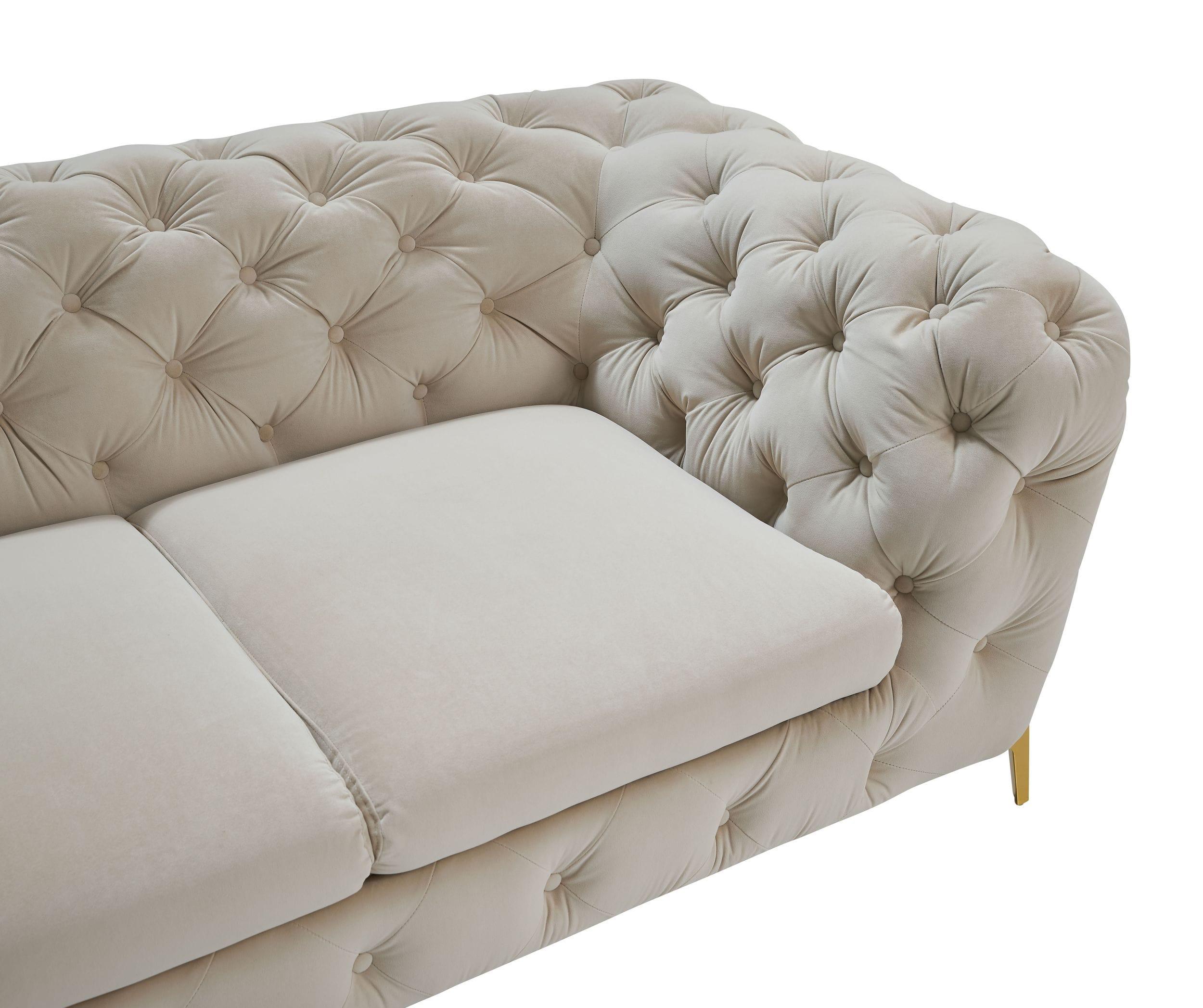 Divani Casa Sheila Transitional Fabric Loveseat