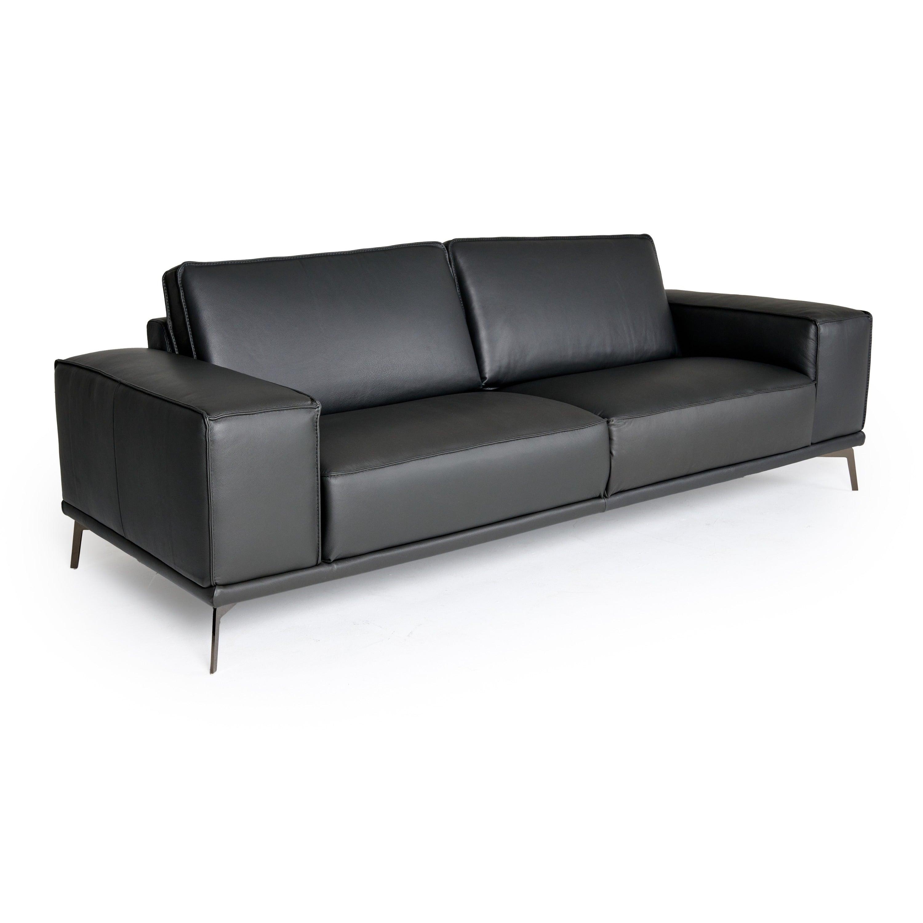 Lamod Italia Soho Italian Nirvana Fume Leather Sofa