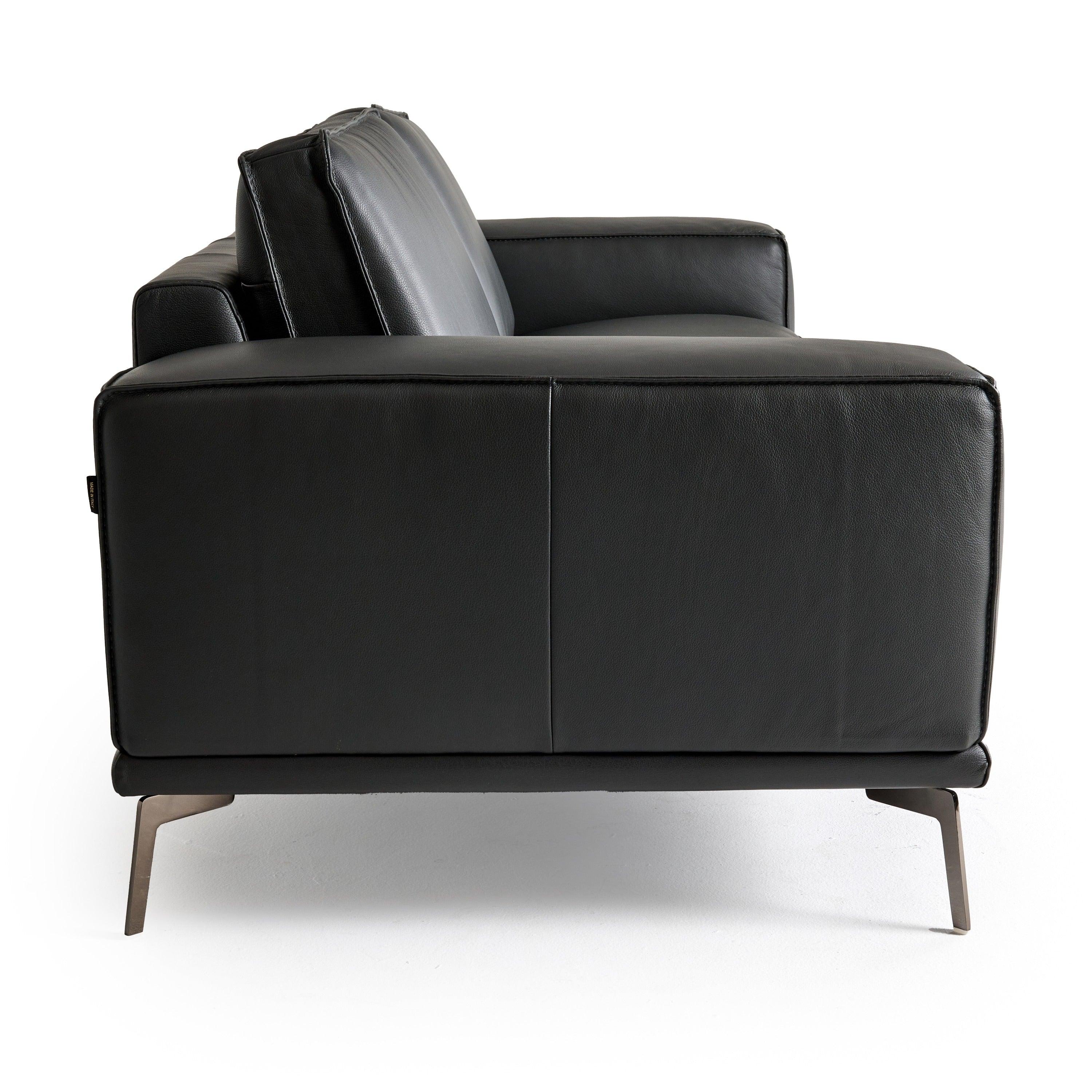 Lamod Italia Soho Italian Nirvana Fume Leather Sofa