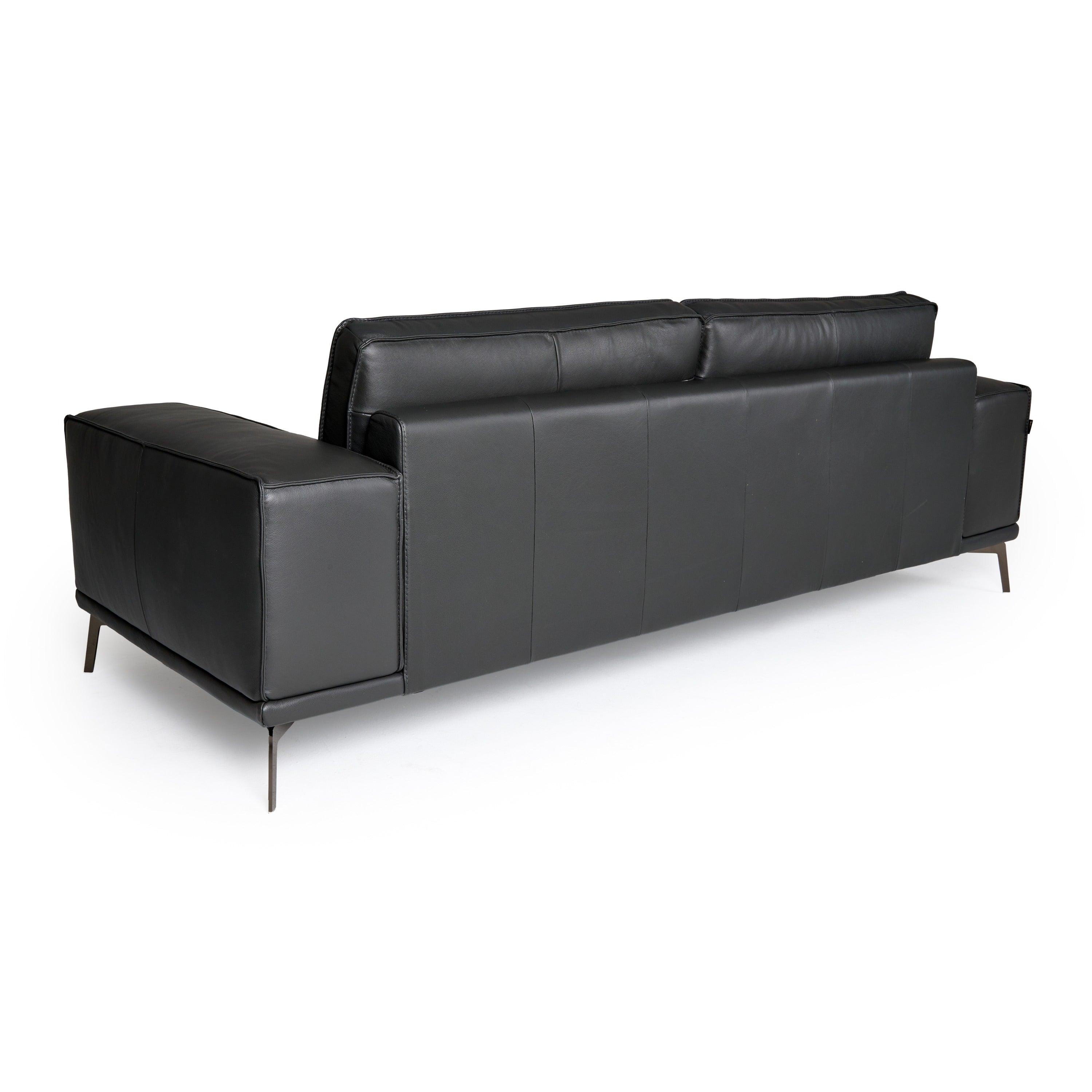 Lamod Italia Soho Italian Nirvana Fume Leather Sofa