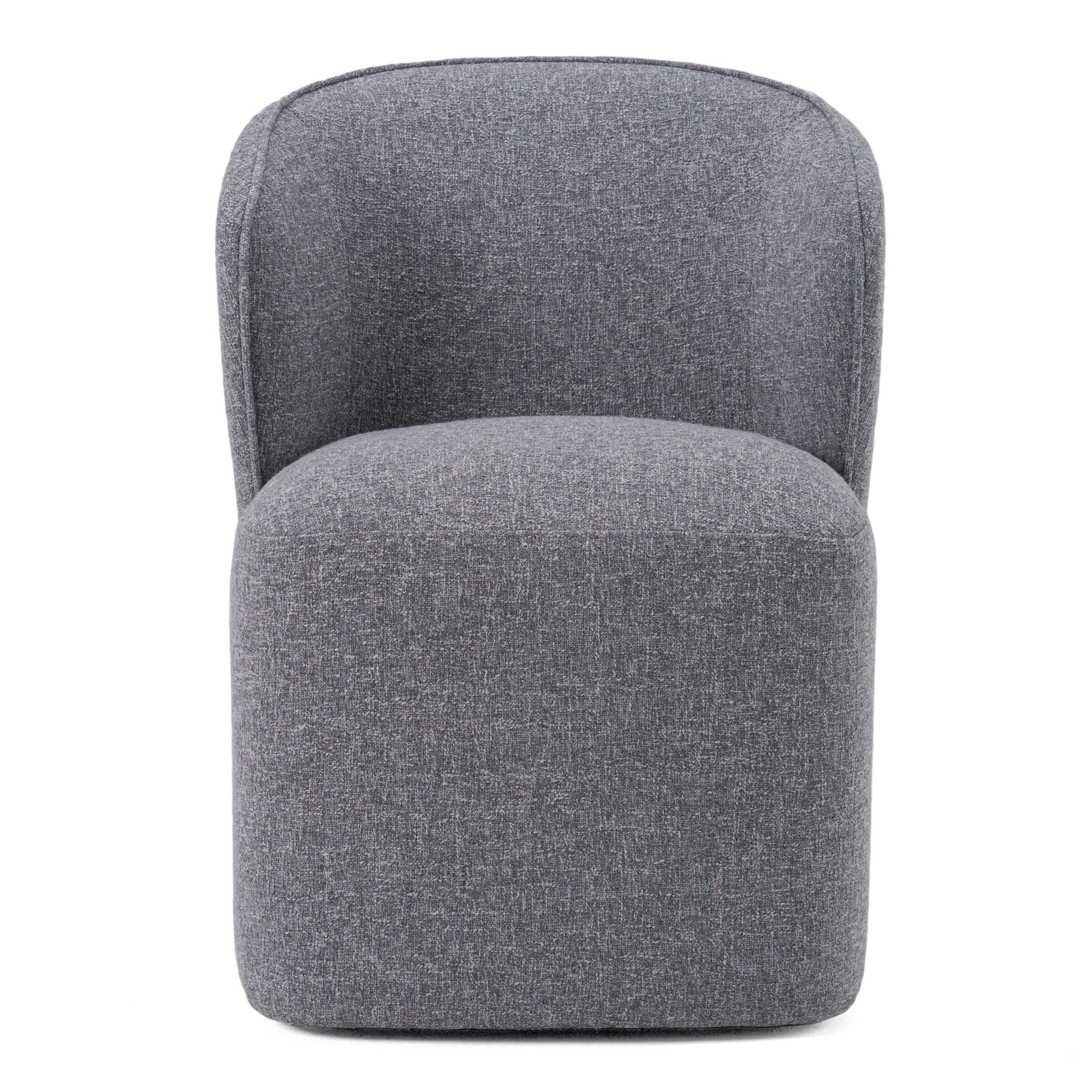 Modrest Souza Modern Fabric Swivel Dining Chair