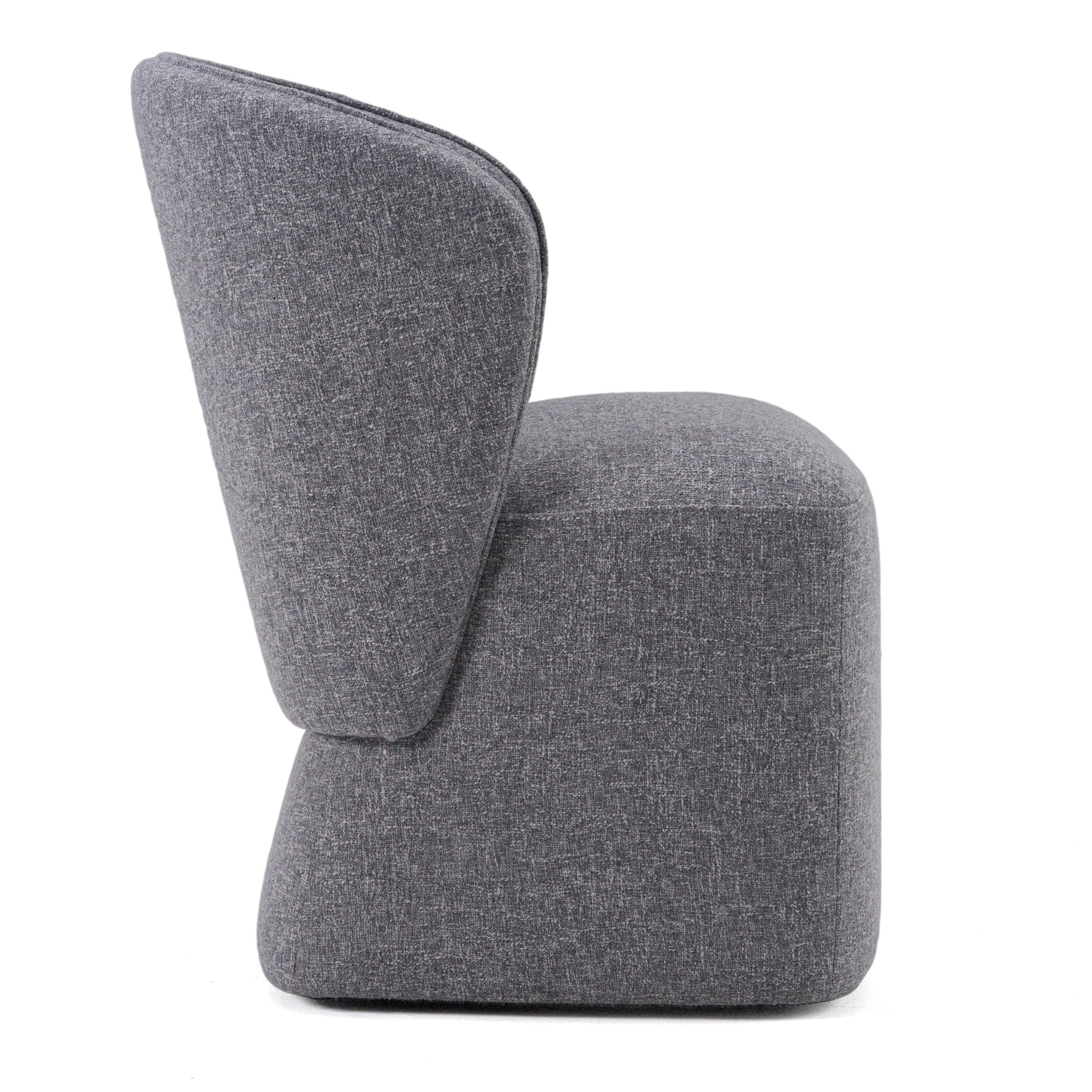 Modrest Souza Modern Fabric Swivel Dining Chair