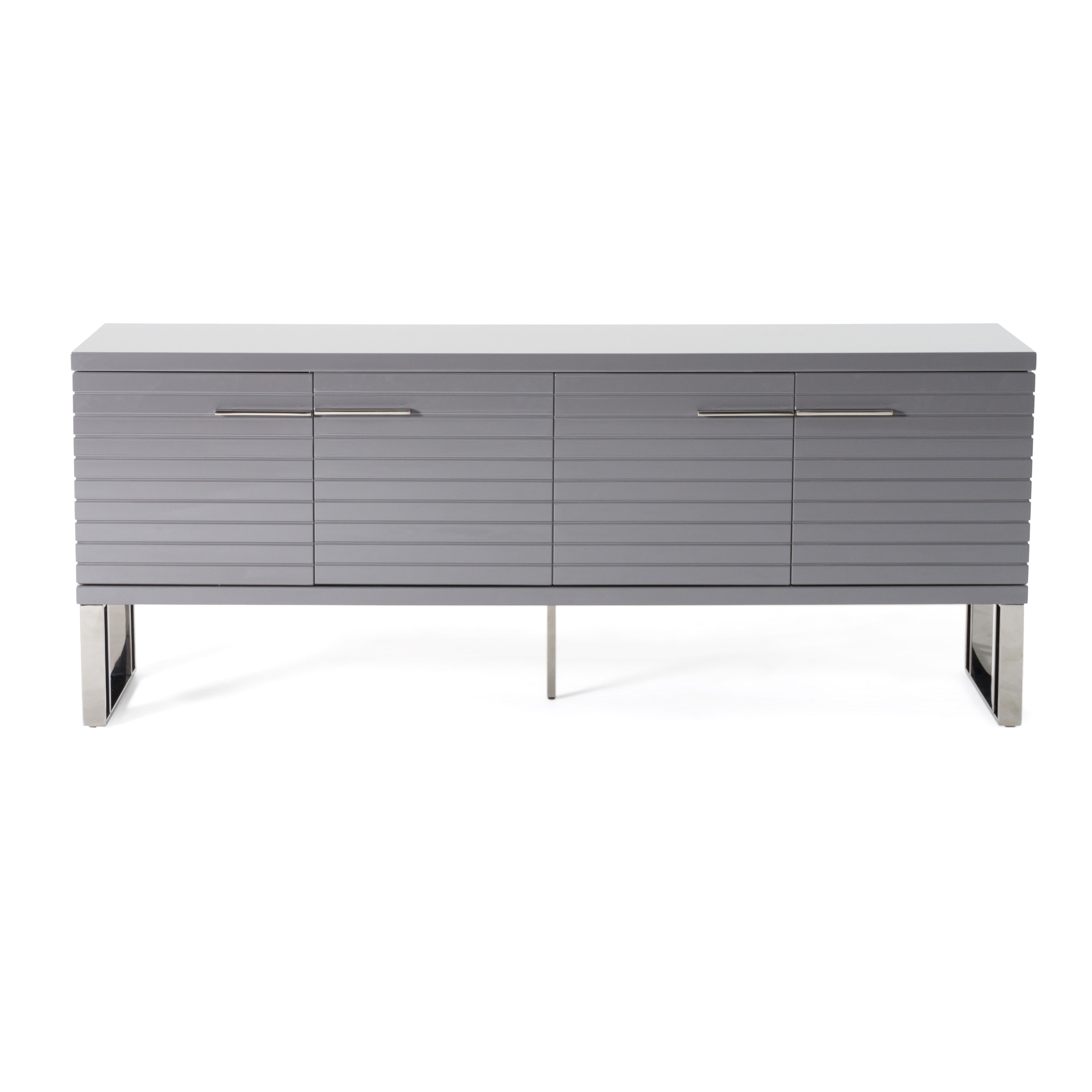 Modrest Splendor High Gloss Slatted Buffet