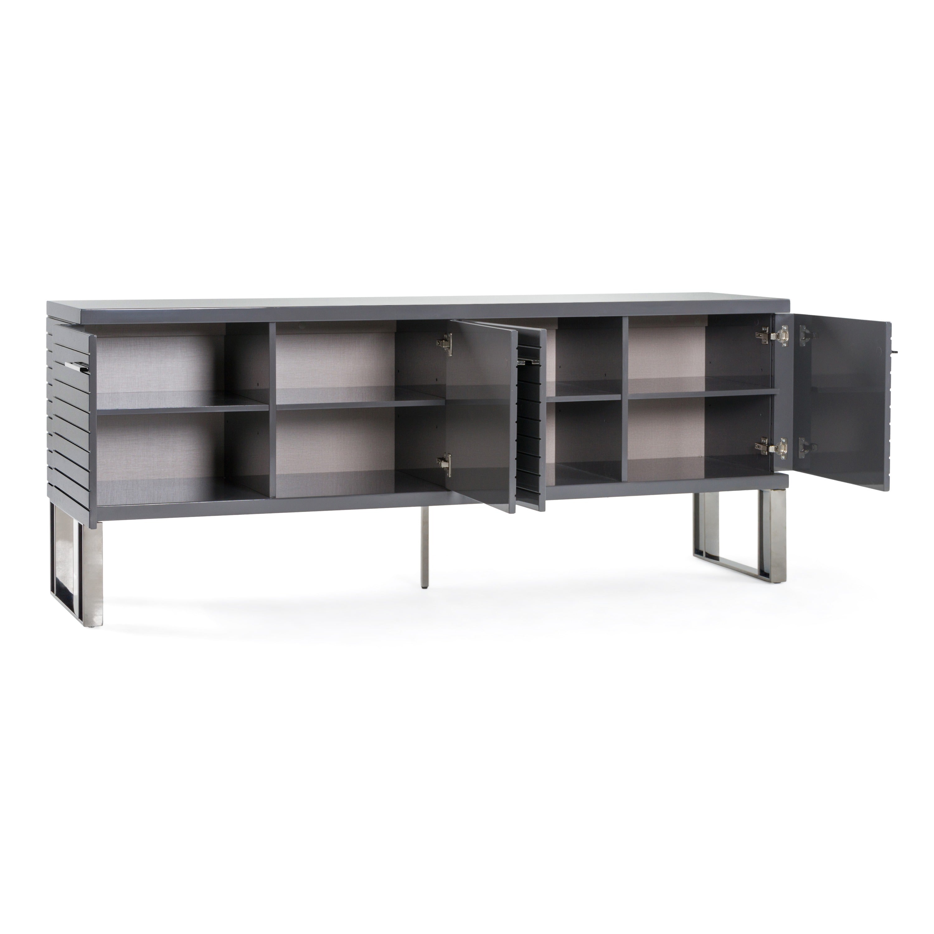 Modrest Splendor High Gloss Slatted Buffet