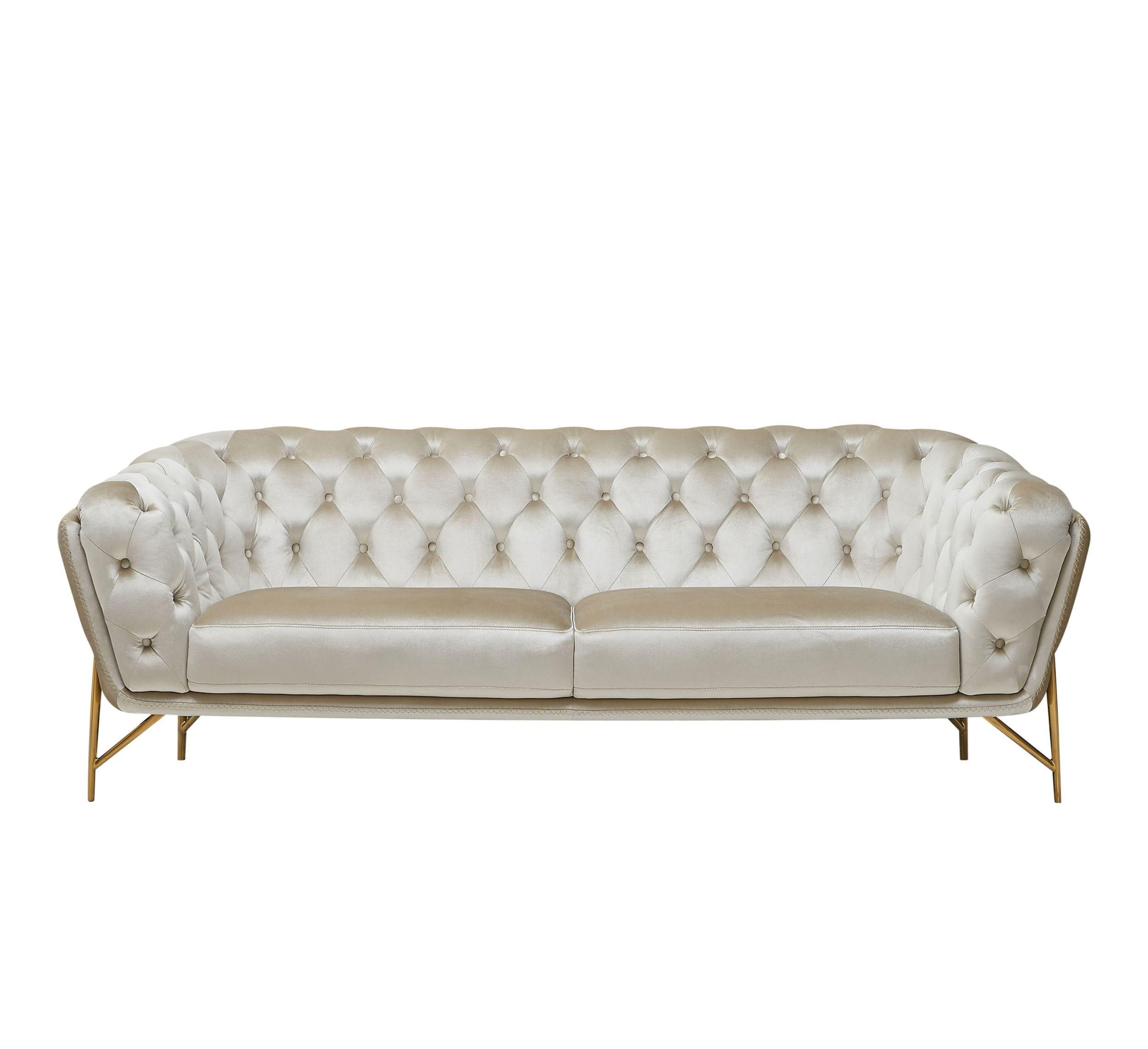 Divani Casa Stella Transitional Velvet Sofa