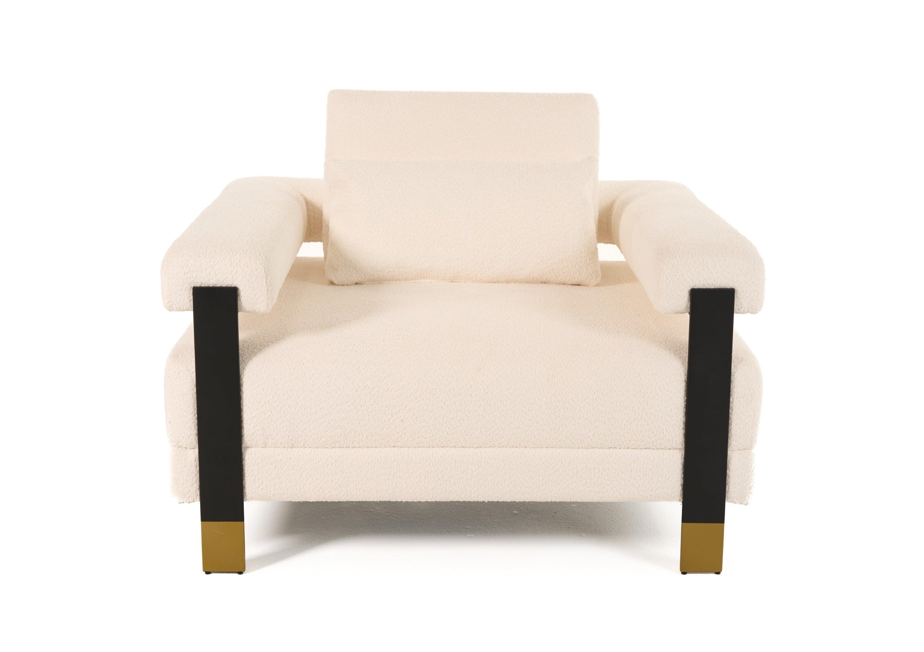 Divani Casa Stratford Modern Fabric Accent Chair