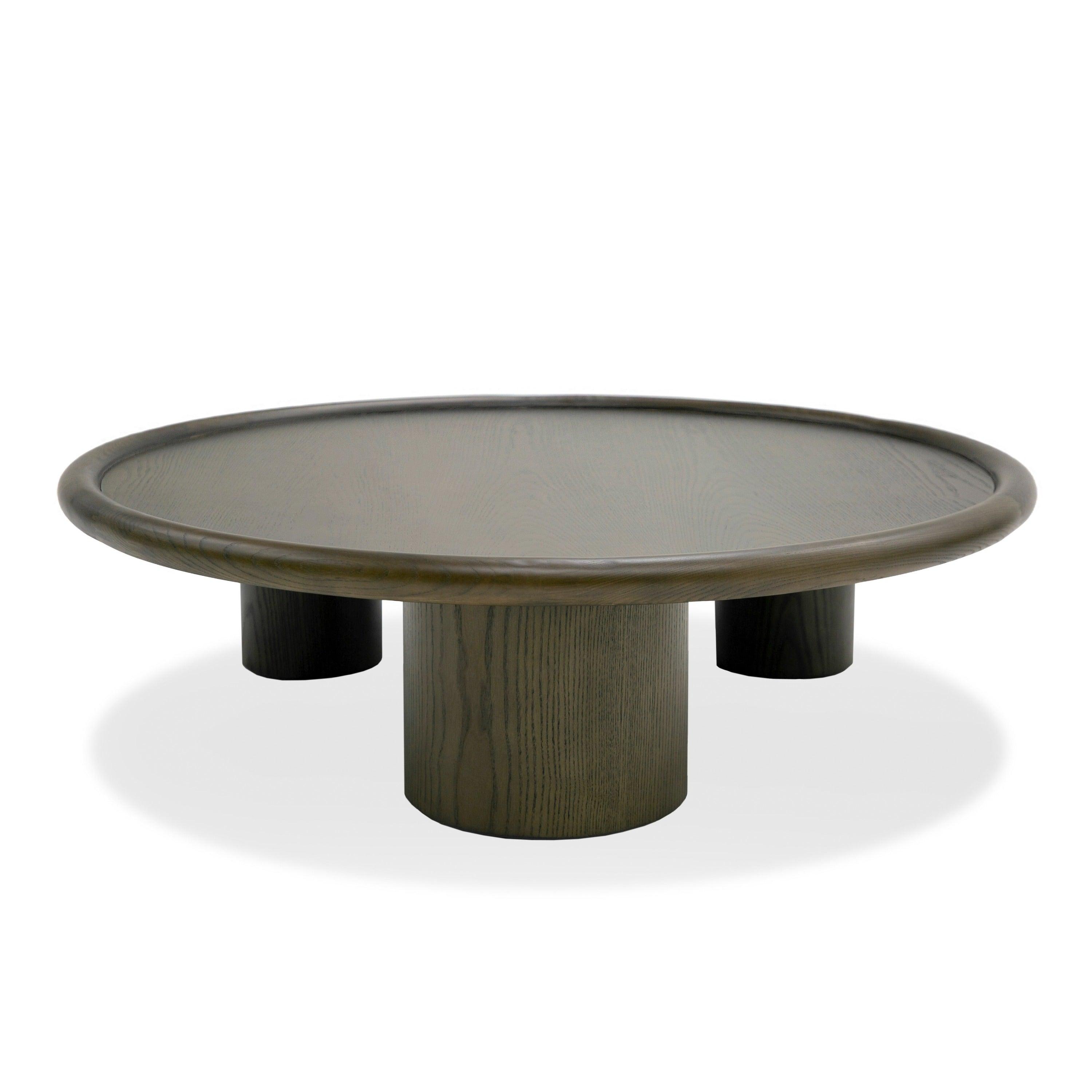 Modrest Strauss Contemporary Ash Round Coffee Table