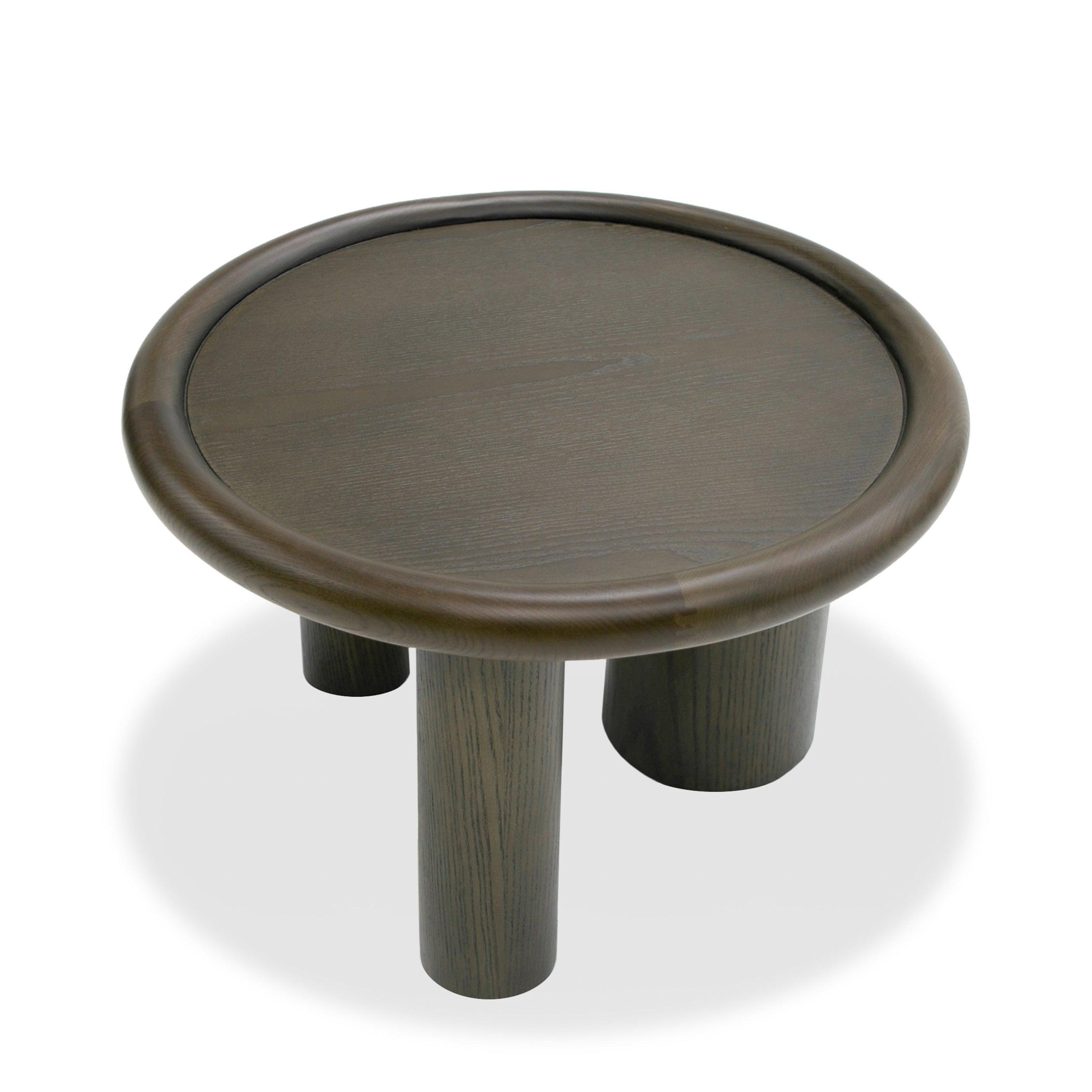 Modrest Strauss Contemporary Ash Round End Table