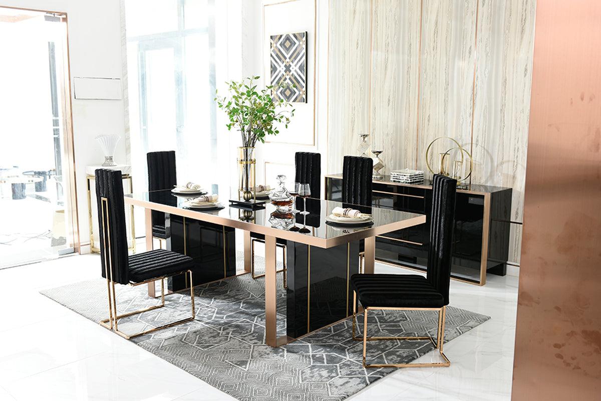 Nova Domus Cartier Modern Rosegold Dining Table