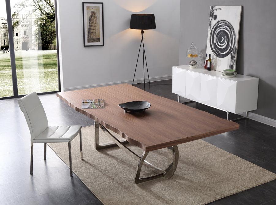 Modrest Addy Modern Stainless Steel Dining Table